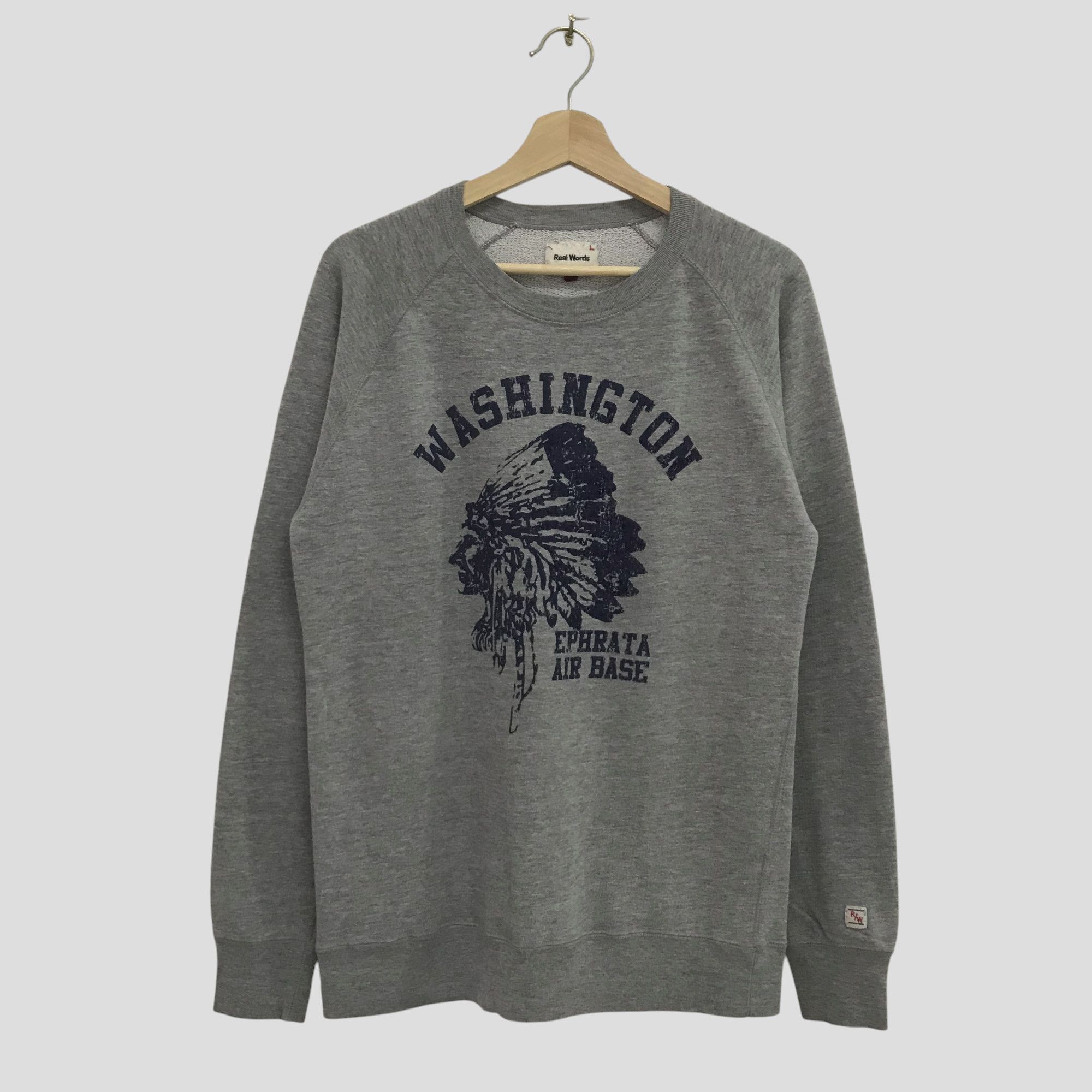 Japanese Brand Vintage Real Words Japan Brand Washington Ephrata Air Base Size US L / EU 52-54 / 3 - 1 Thumbnail