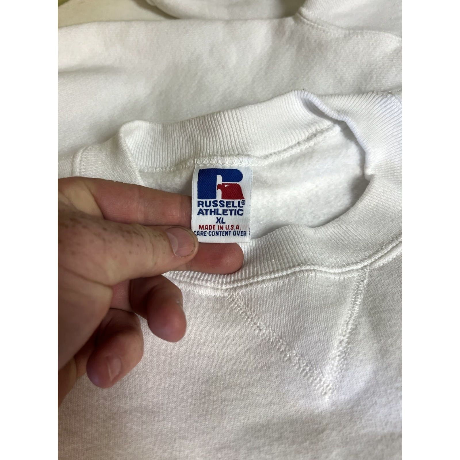Vintage VINTAGE Russell Sweatshirt White XL Men College "I’m A Teaching Professor" Size US XL / EU 56 / 4 - 6 Thumbnail