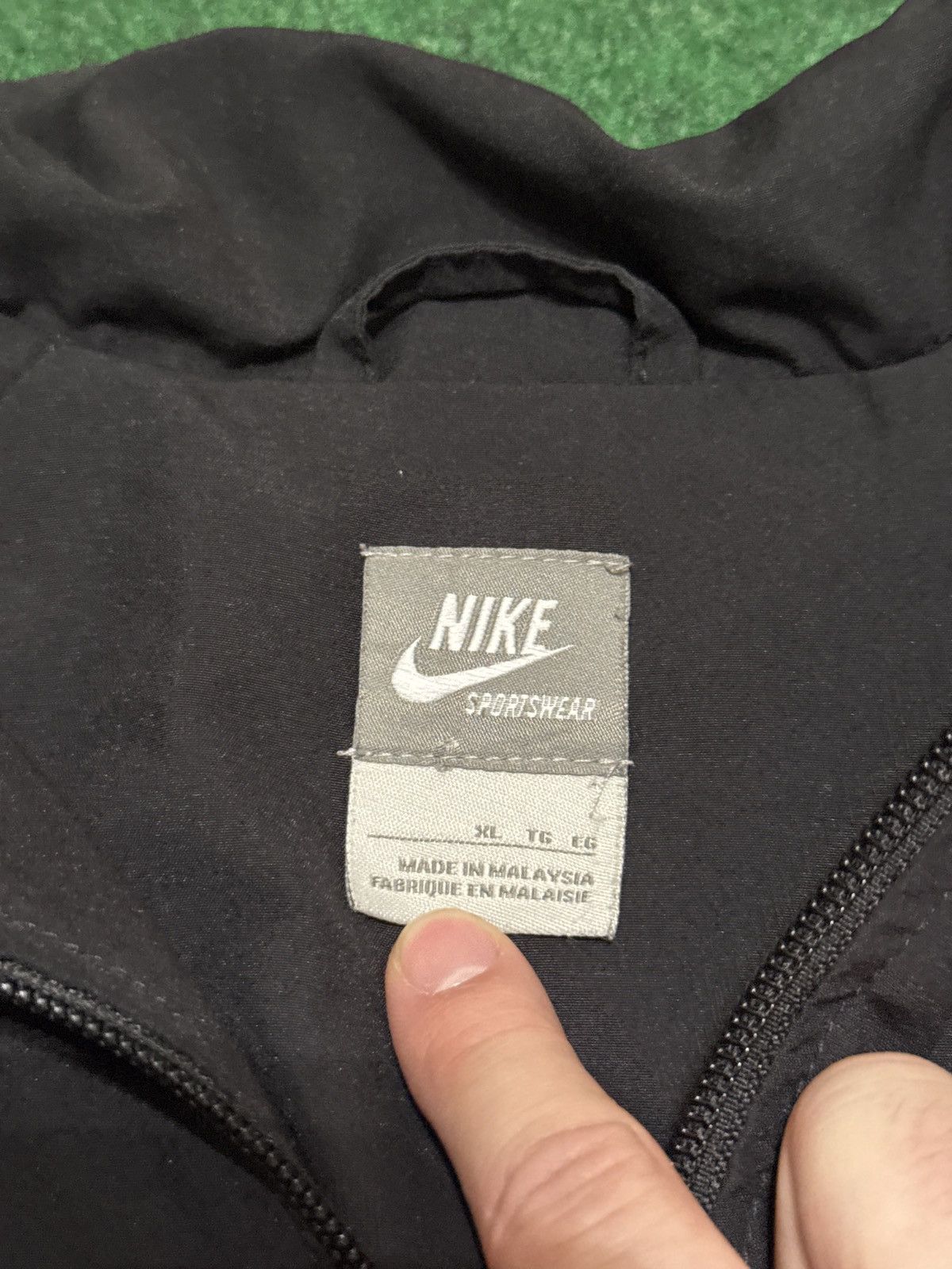 Nike Vintage Y2K Nike Black XL Oversized Windbreaker Jacket Size US XL / EU 56 / 4 - 3 Thumbnail