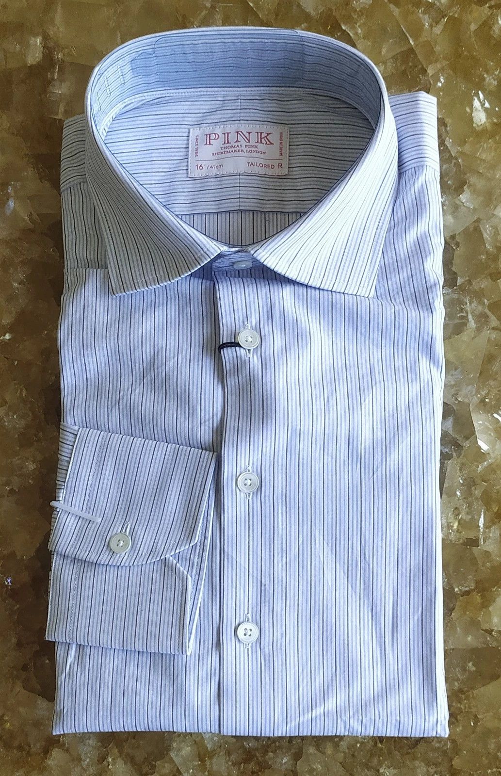 Thomas Pink Thomas Pink Journey Regent Stripe Shirt Free Shipping T/17 Size US M / EU 48-50 / 2 - 1 Thumbnail
