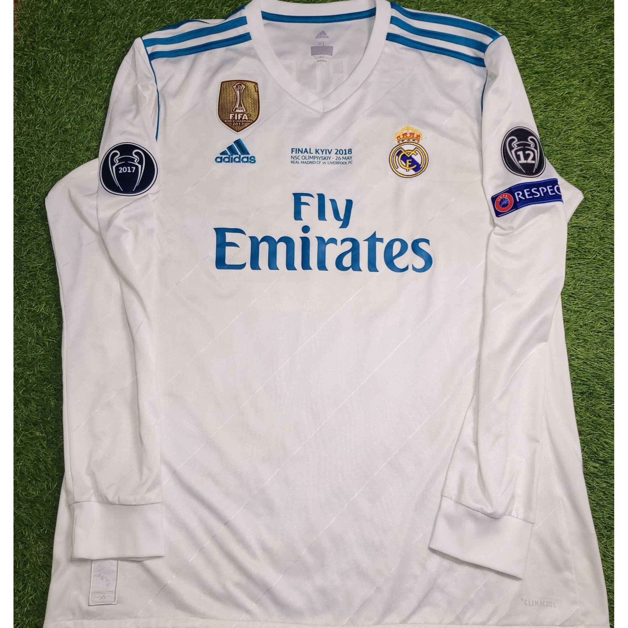 Adidas Marcelo Real Madrid 2017 2018 UEFA FINAL Soccer Jersey XL Size US XL / EU 56 / 4 - 2 Thumbnail