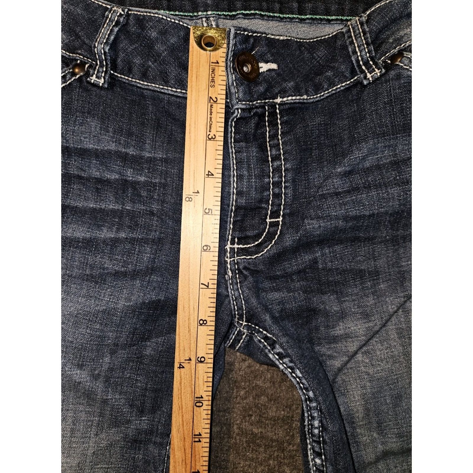 Wrangler Wrangler Bootcut Jeans Women's 11/12 Regular Bootcut Denim Blue Embroidered Pockets Flap Low Rise 28.5in Inseam Western Southwestern Mens Girls Womens Size 32" / US 10 / IT 46 - 5 Thumbnail