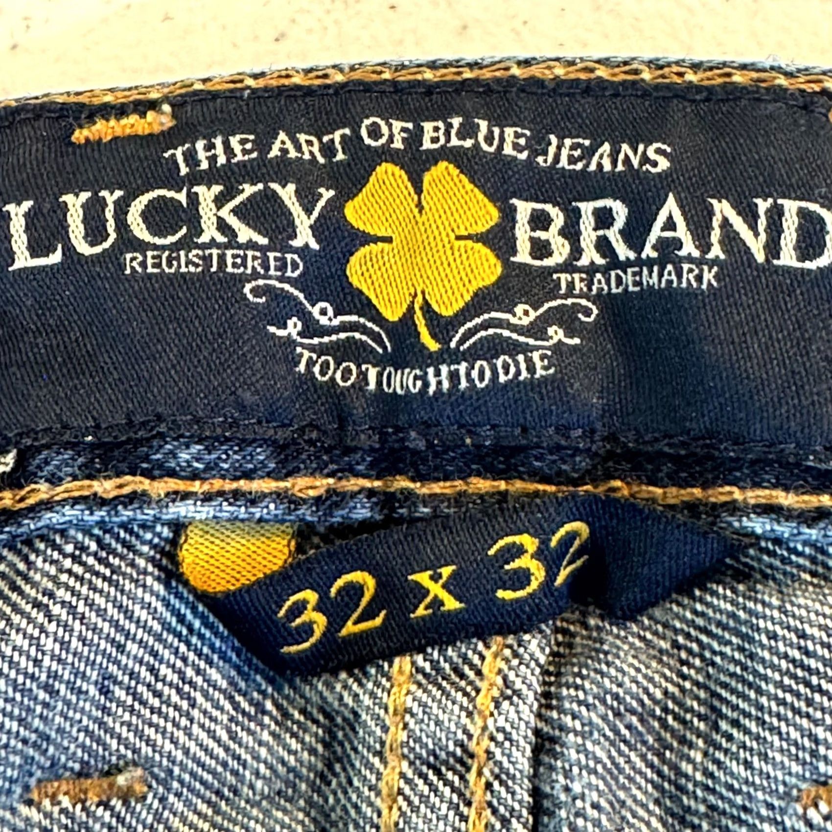 Lucky Brand Lucky Brand Jeans 38 X 32 Black Denim Stretch Mid-Rise Straight Leg Men's Jeans Size US 38 / EU 54 - 6 Thumbnail