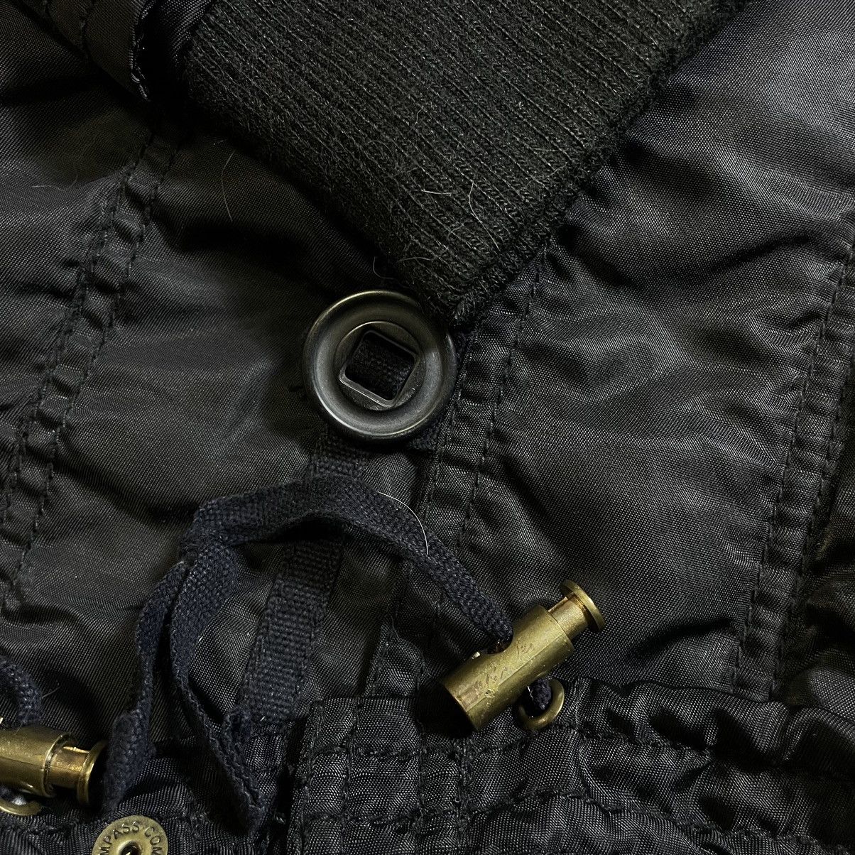 If Six Was Nine × Le Grande Bleu (L.G.B.) Rare G.O.A Racoon Fur Black Parka Jacket Early 00s Size US M / EU 48-50 / 2 - 13 Thumbnail