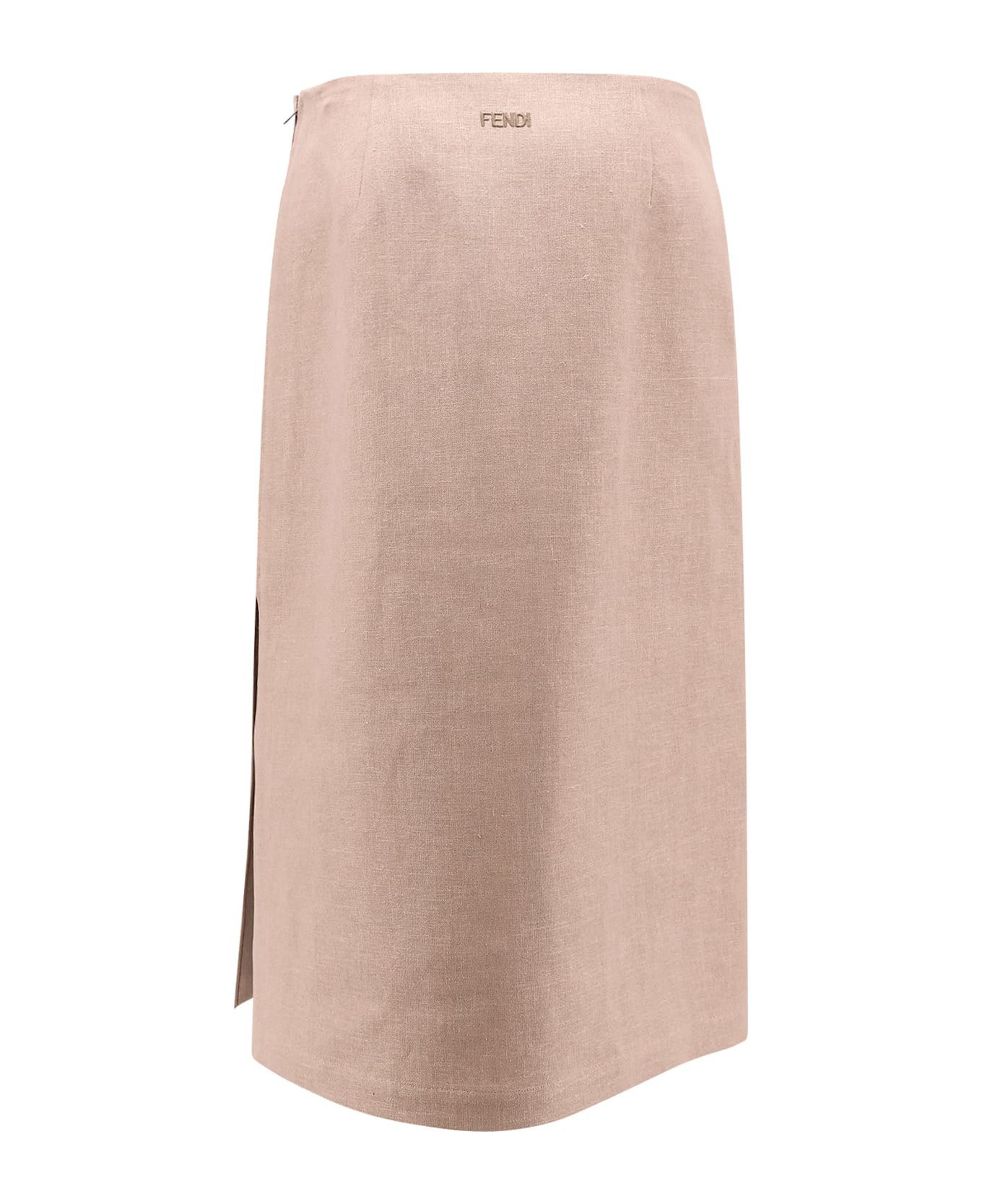 Fendi o1s1wg110326 Skirt in Brown Size 30" / US 8 / IT 44 - 1 Thumbnail