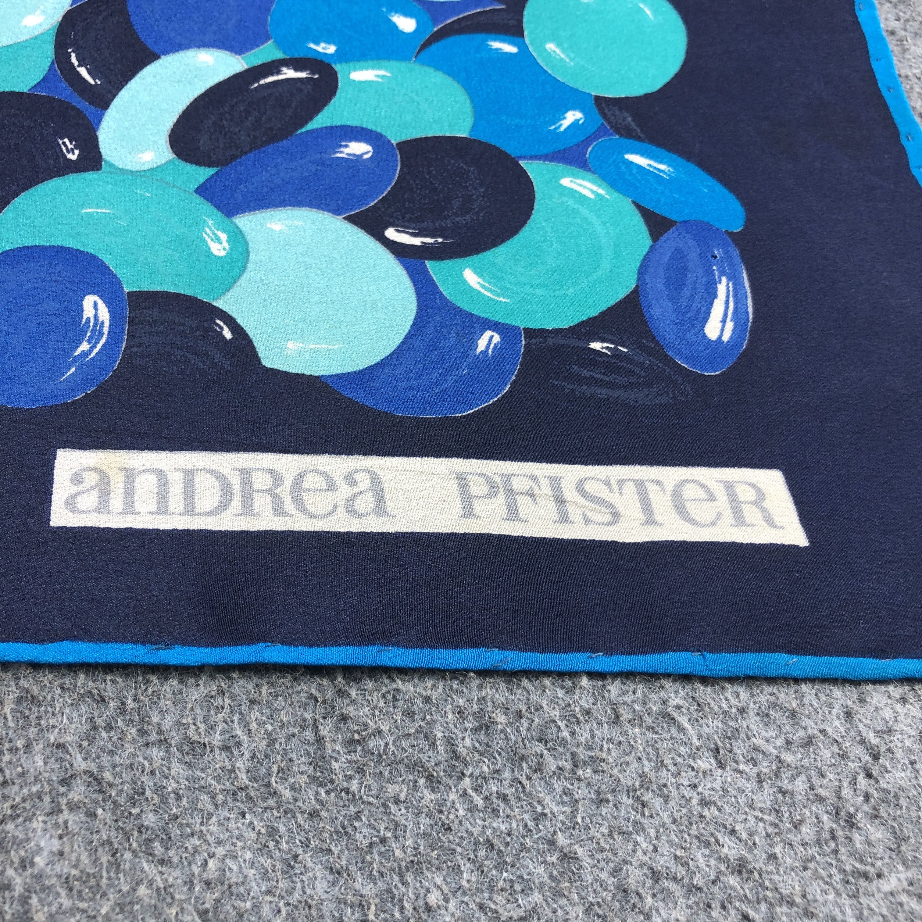 Vintage Andrea Pfister Hand Rolled Silk Scarf M1237 Size ONE SIZE - 4 Thumbnail