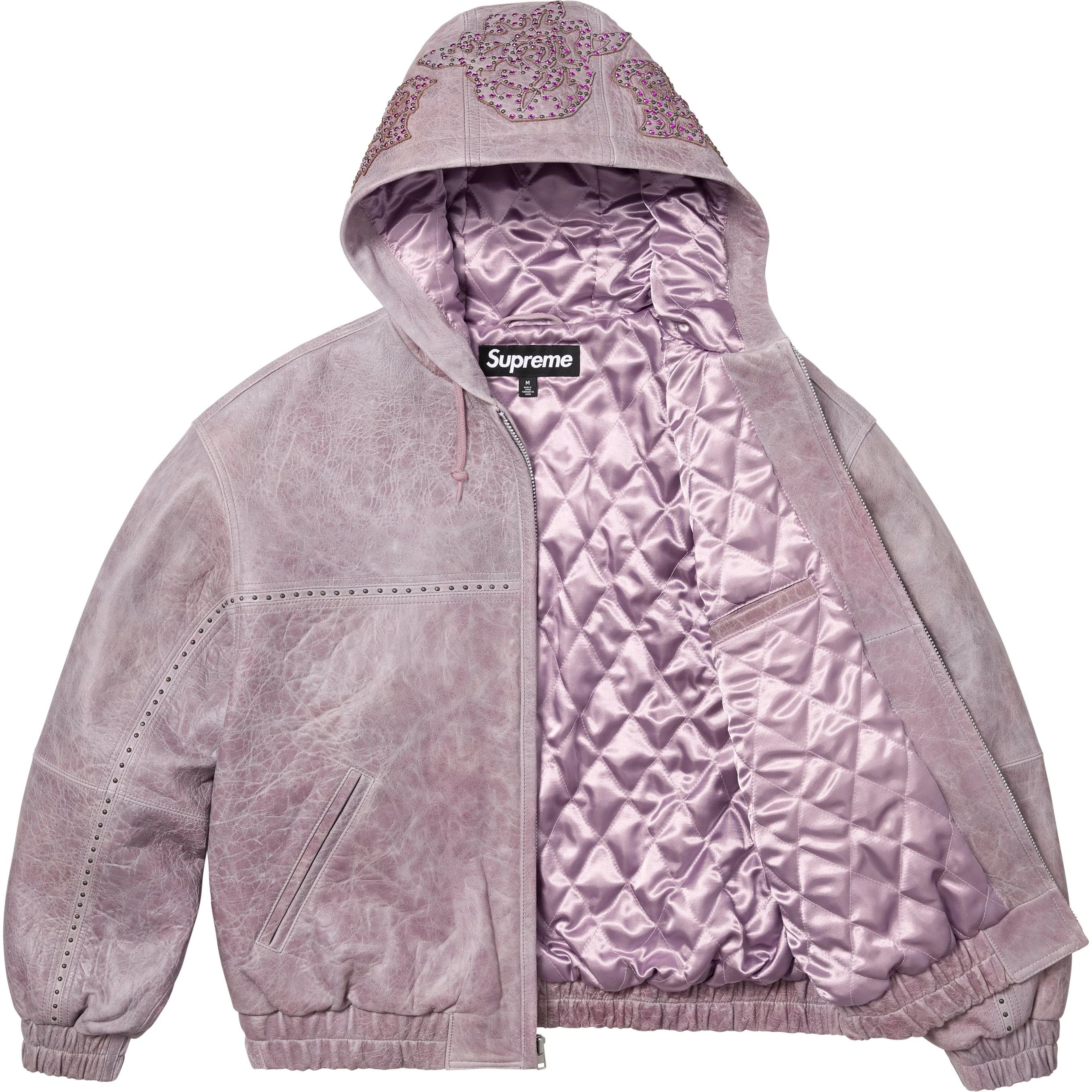 Supreme Supreme Studded Hooded Leather Jacket Size US L / EU 52-54 / 3 - 2 Thumbnail