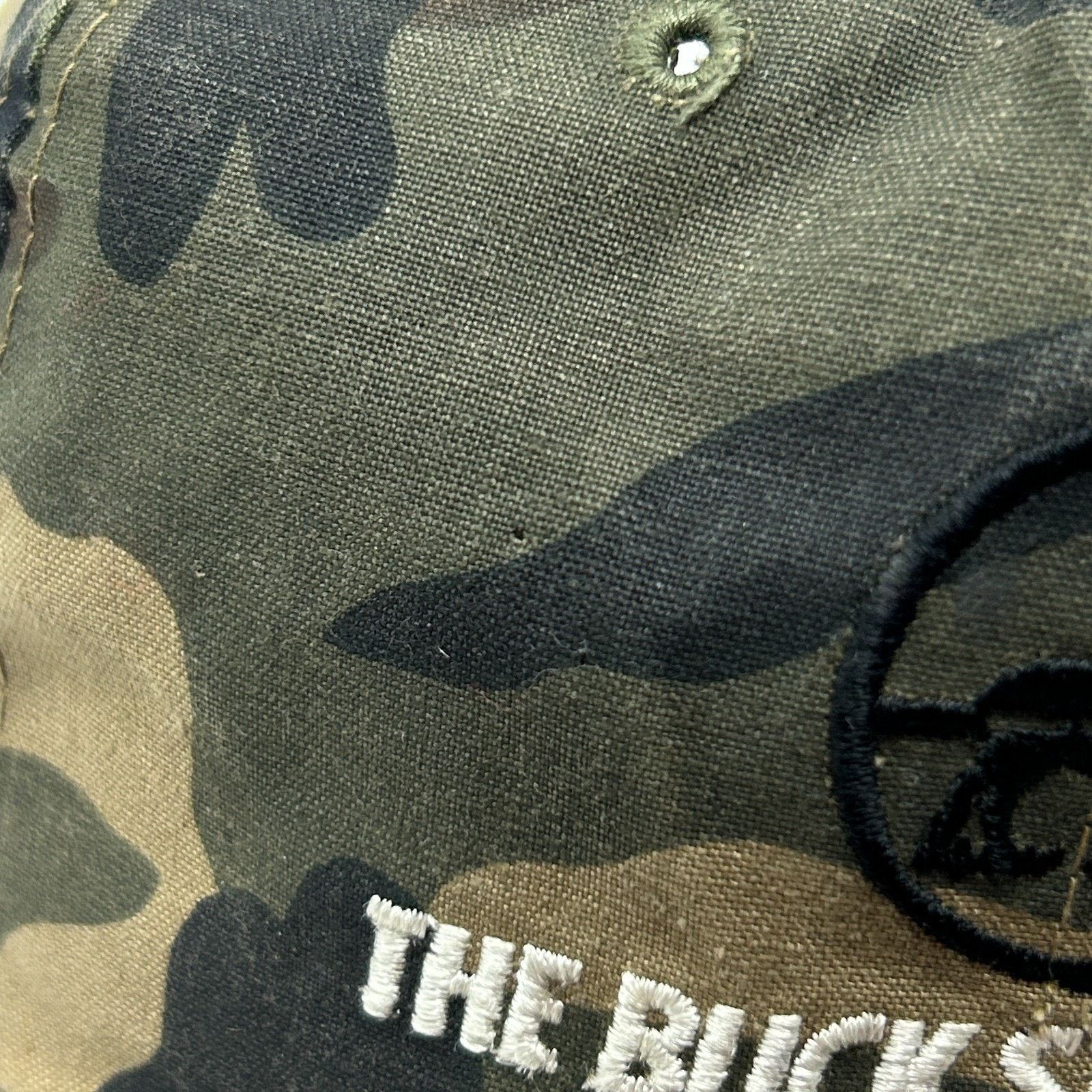 Vintage Vintage 90s Buck Stops Here Hat Baseball Cap Hunting Camo Size ONE SIZE - 9 Thumbnail