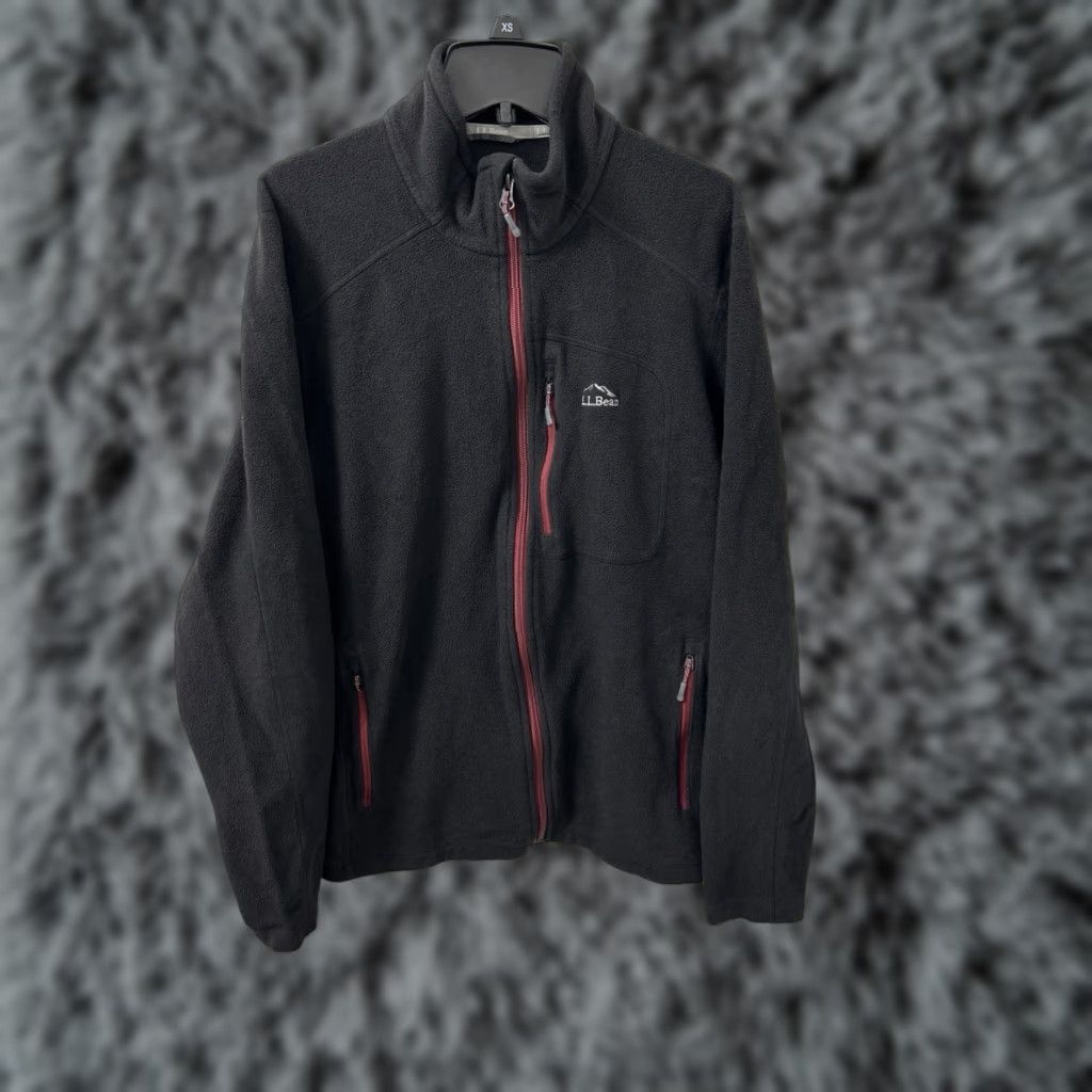 Vintage LL Bean Trail Fleece Jacket Mens Large Black Full Zip Stand-Up Collar Breathable Wind-Resistant 505090 Size US L / EU 52-54 / 3 - 1 Thumbnail