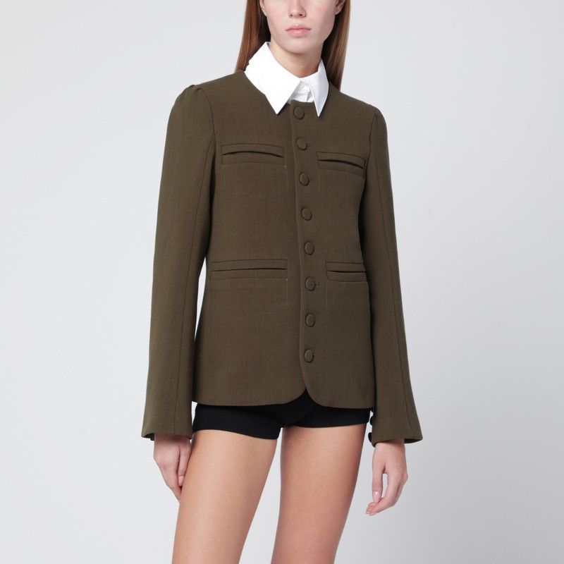 Namacheko Namacheko Moss Green Wool-Blend Jacket Size S / US 4 / IT 40 - 1 Thumbnail