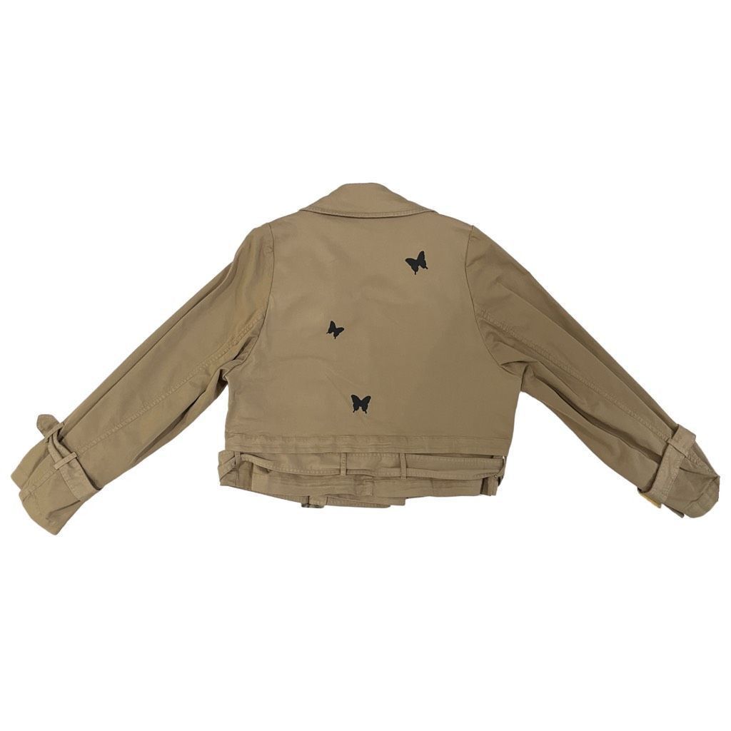 Other NOUR HAMMOUR Hatti Cropped Canvas Trench Jacket in Khaki Size M / US 6-8 / IT 42-44 - 7 Thumbnail