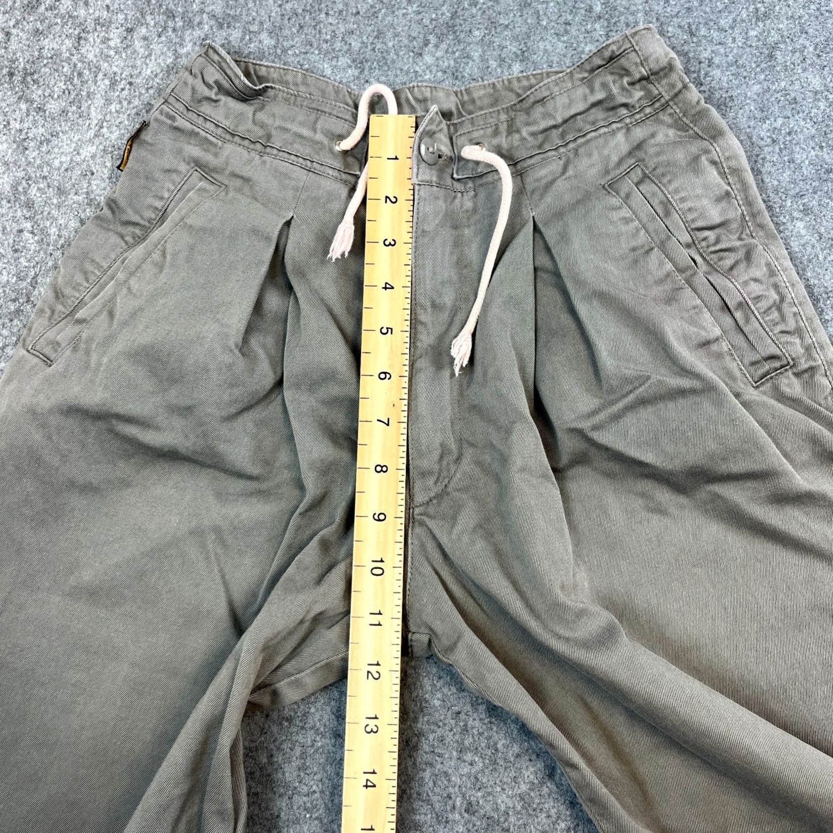 Armani VINTAGE ARMANI Womens Trousers Pants Chino Baggy 24 25 Grey UK4 24in Waist 25in Inside Leg 7in Hem High Rise Apr 11in Adjustable? No Size 27" / US 4 / IT 40 - 6 Thumbnail