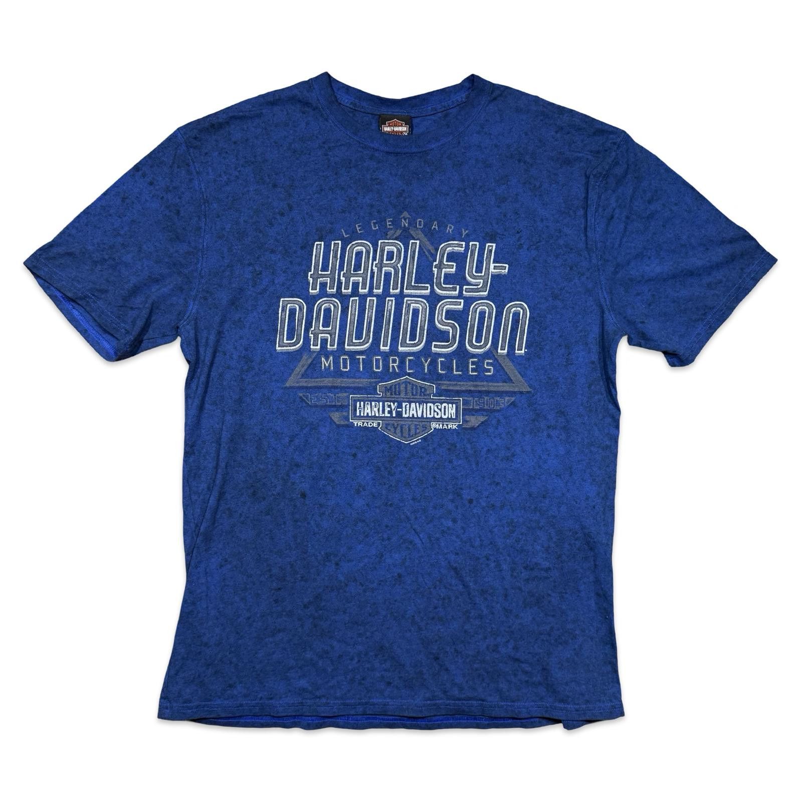Harley Davidson Harley-Davidson Motorcycle Legendary Blue T-Shirt Size US XL / EU 56 / 4 - 1 Thumbnail
