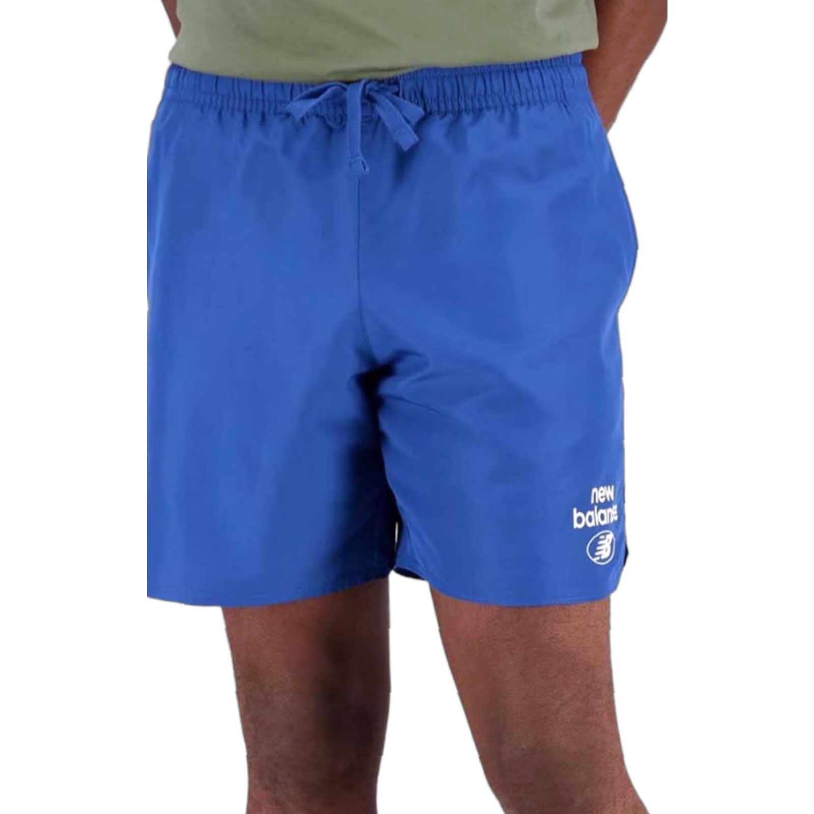 New Balance NWT New Balance Men's Essentials Reimagined Woven Short - Atlantic Blue - Sz S - Athletic Activewear Short, Blue, Men, S Size US 29 - 1 Thumbnail