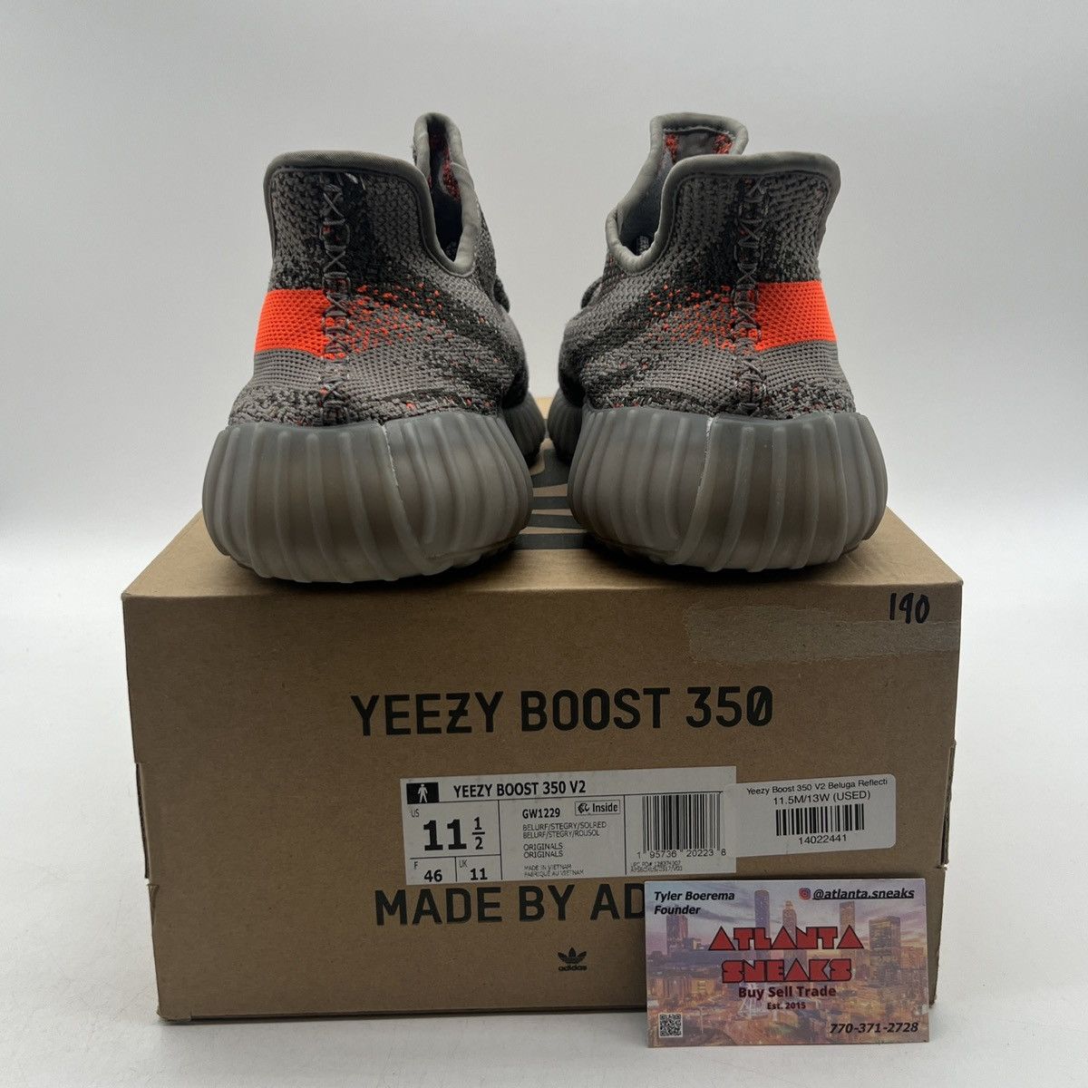 Adidas Yeezy boost 350 beluga reflective Size US 11.5 / EU 44-45 - 3 Thumbnail