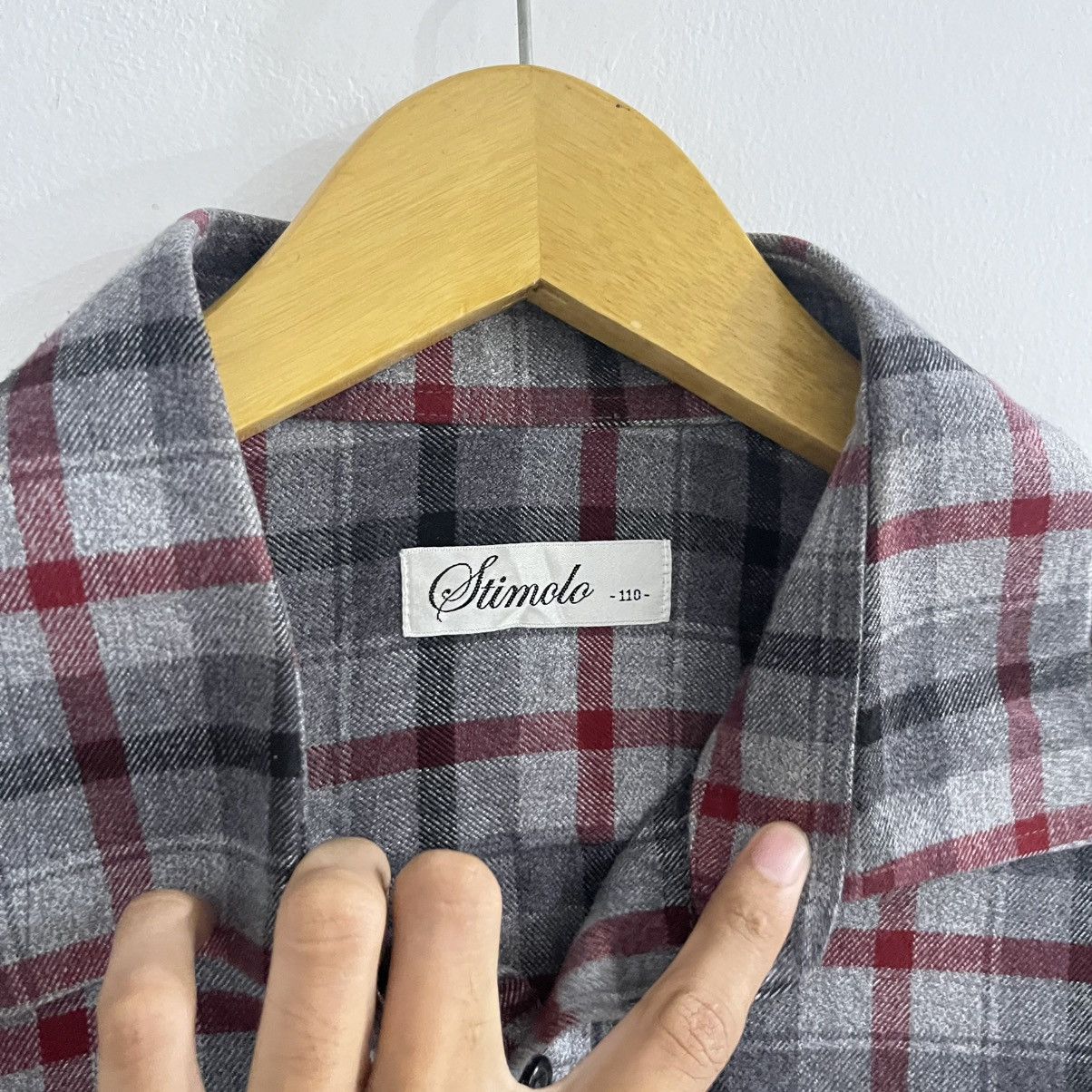 Japanese Brand Stimolo - Flannel Button Up Shirt Size US XL / EU 56 / 4 - 4 Thumbnail