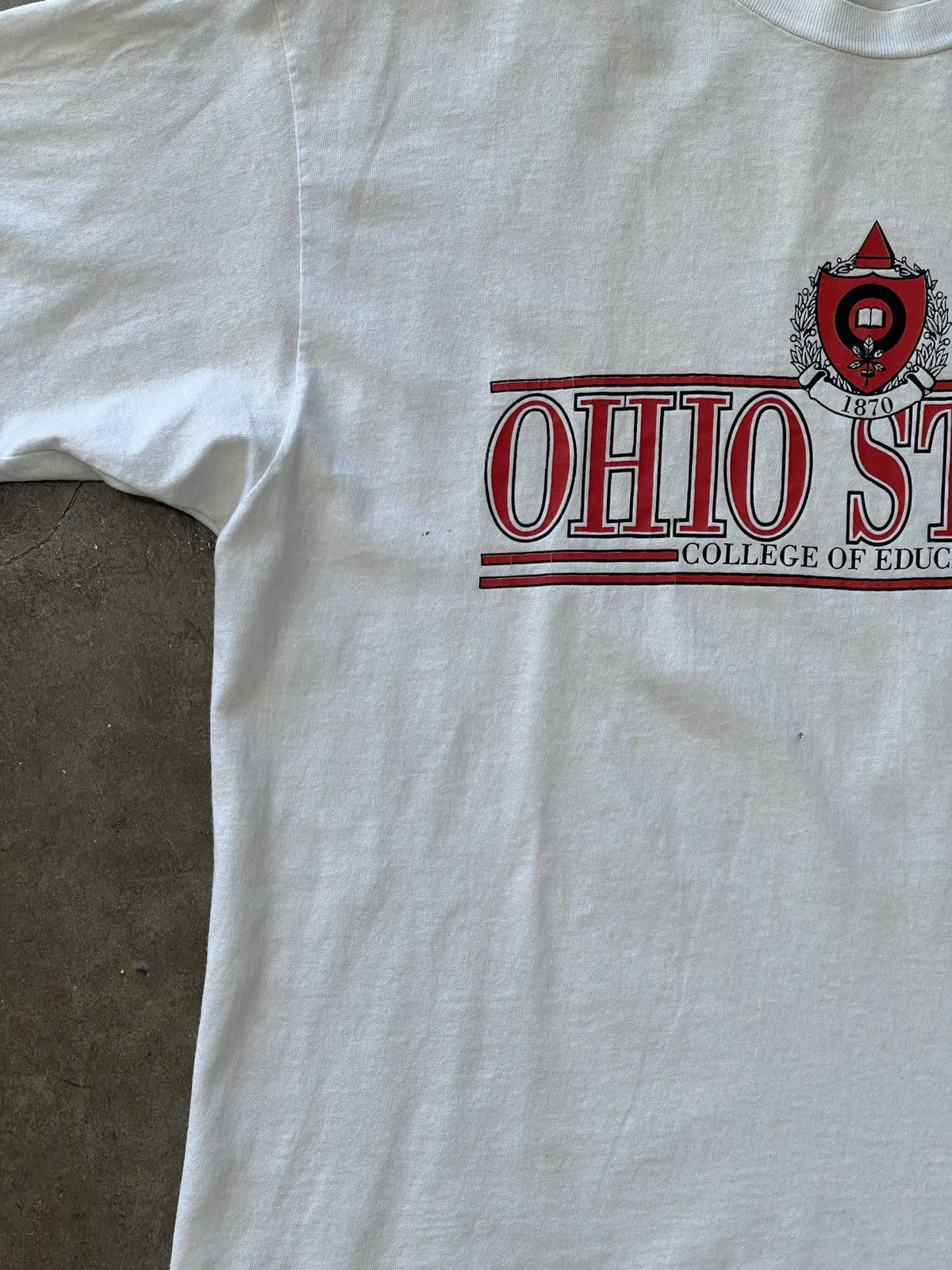 NCAA × Vintage Vintage Champion Ohio State Education Single Stitch Tee XL Size US XL / EU 56 / 4 - 7 Thumbnail