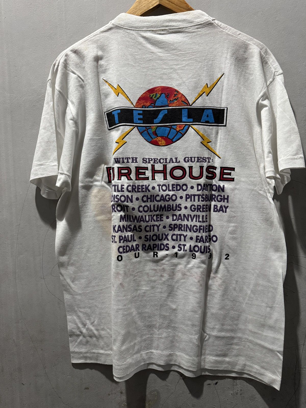 Band Tees Vintage Tesla - Rare item Size US XL / EU 56 / 4 - 5 Thumbnail