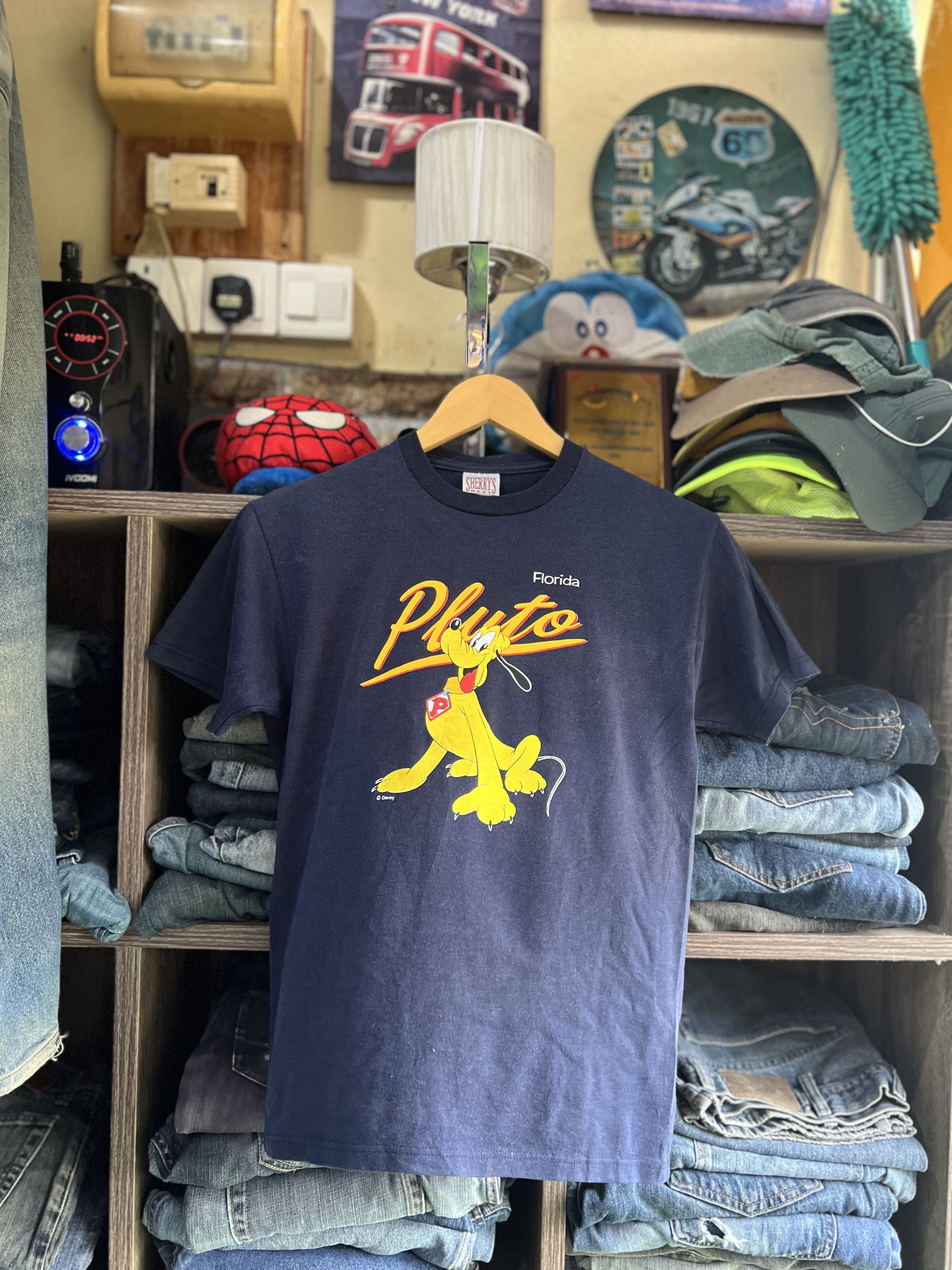 Cartoon Network 🔥Vintage Disney Pluto Florida Mirror Print Tees Size US XS / EU 42 / 0 - 12 Thumbnail