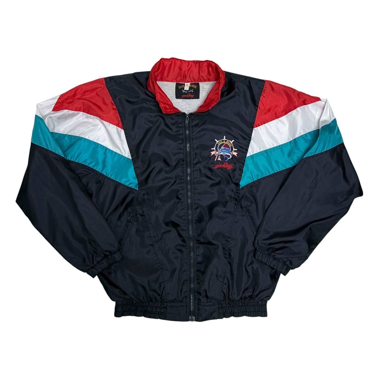 Paul & Shark PAUL & SHARK Vintage 90s Windbreaker Jacket Luxury Medium Size US M / EU 48-50 / 2 - 1 Thumbnail
