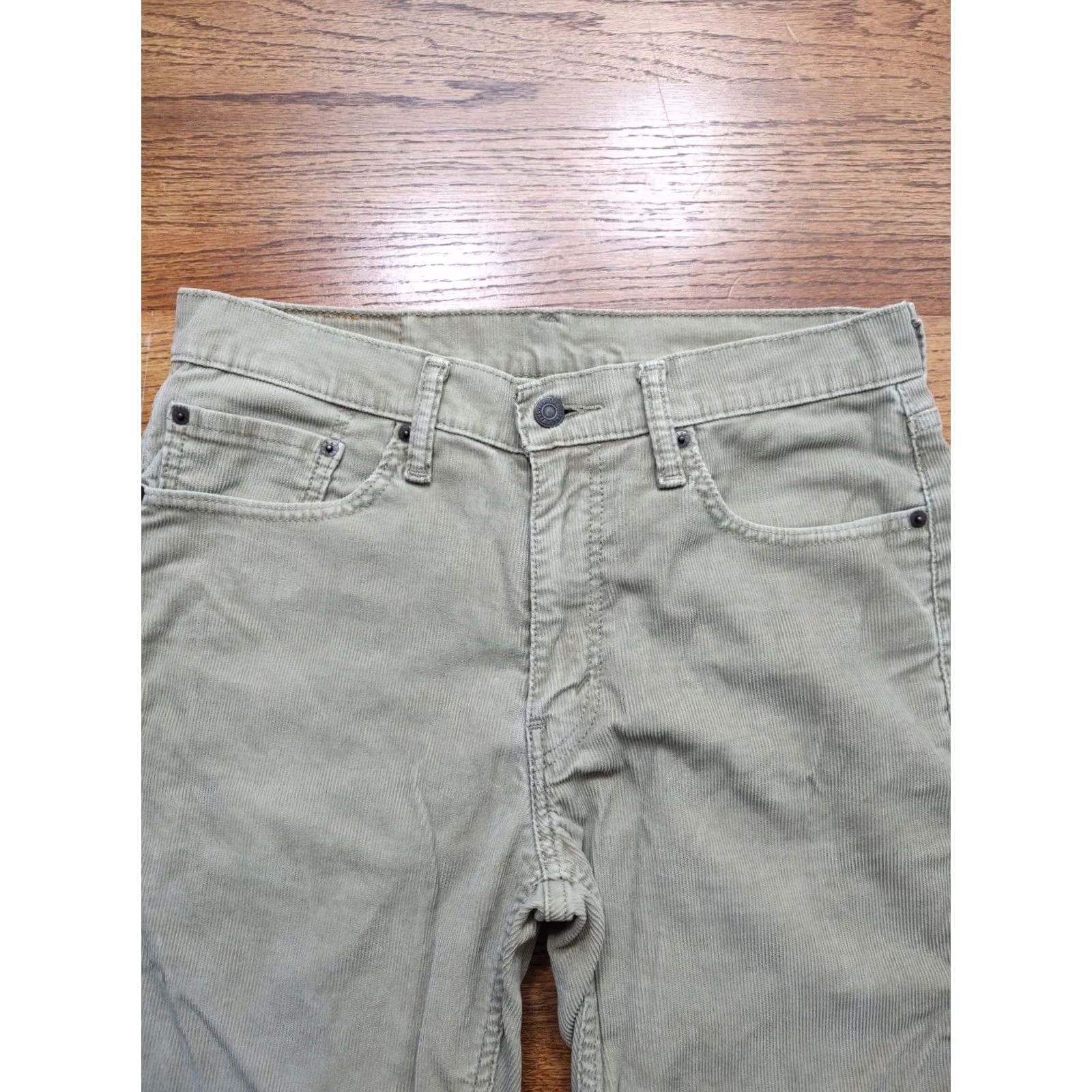 Levi's VINTAGE Levis Corduroy Pants 514 Mens 32x32 Brown 5-Pocket Straight Leg Levi's Logo Button Zipper Pants Mens Regular Brown Size US 32 / EU 48 - 4 Thumbnail