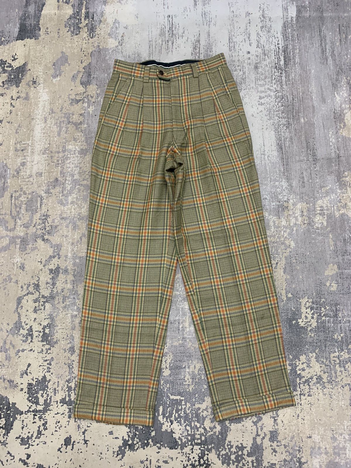 image of Comme Des Garcons Vintage Mizuno Plaid Checkered Pant 29X30.5, Men's
