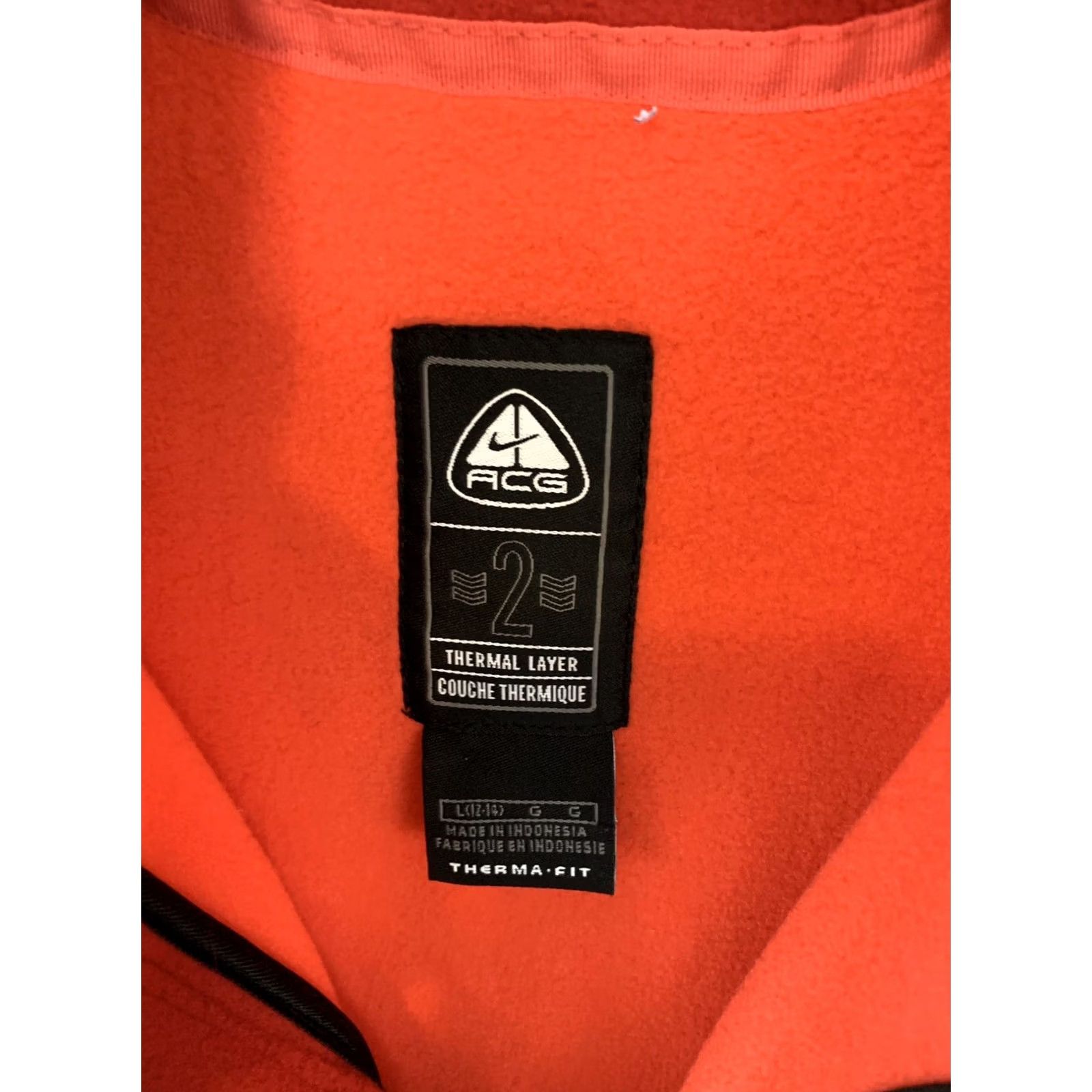 Nike ACG VINTAGE Nike ACG Vest Woman Red L 12-14 Full Zip Fleece Nike ACG Vest Women Large Red Fleece Full Zip Vest Size L / US 10 / IT 46 - 2 Thumbnail