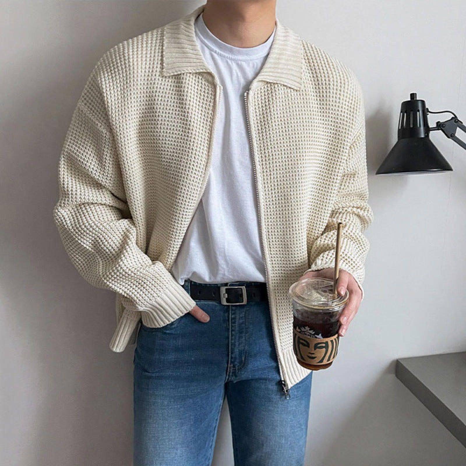 Vintage Knit Zip-Up Cardigan Sweaters Size US M / EU 48-50 / 2 - 3 Thumbnail
