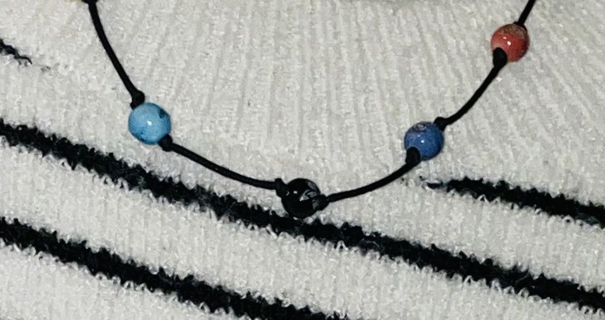 Vintage Vintage Cloisonne Beaded Leather Necklace Size ONE SIZE - 9 Thumbnail
