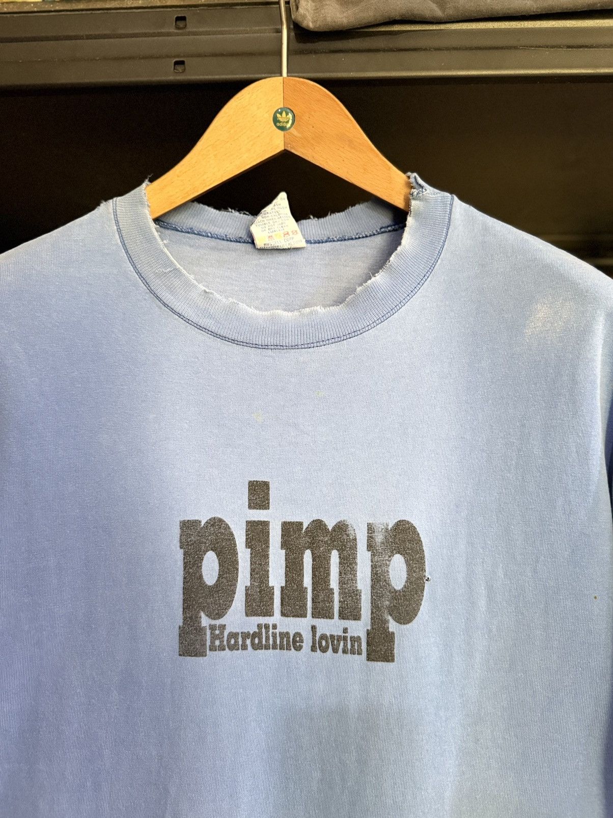 Girl Skateboards Thrashed Vintage 90s PIMP HARDLINE LOVIN Skateboard Faded T Size US L / EU 52-54 / 3 - 2 Thumbnail