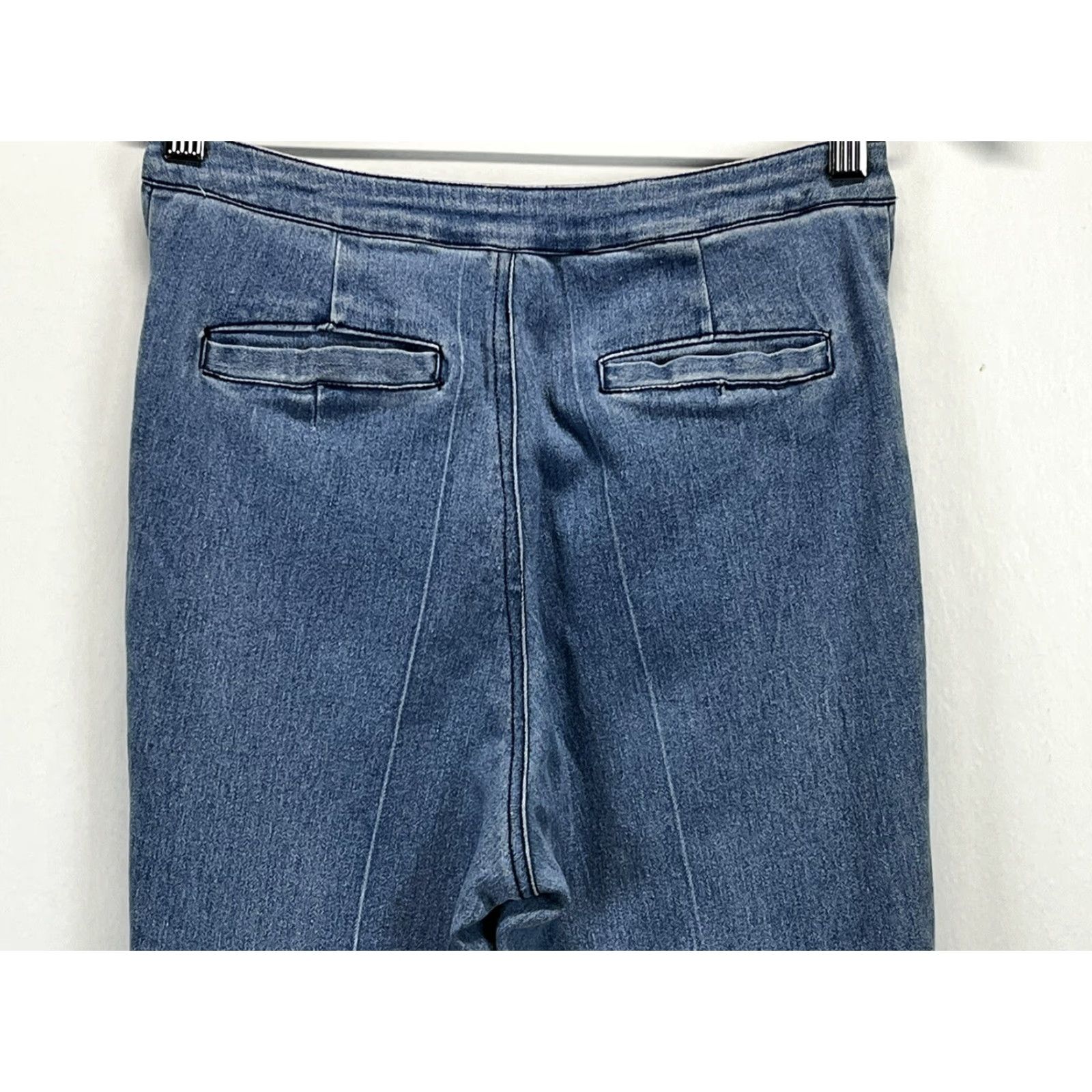 Vintage Jealous Tomato Jeans Sz Small High Waist Flare Bell Bottom Women’s Stretch Hippie Style Size 28" / US 6 / IT 42 - 4 Thumbnail