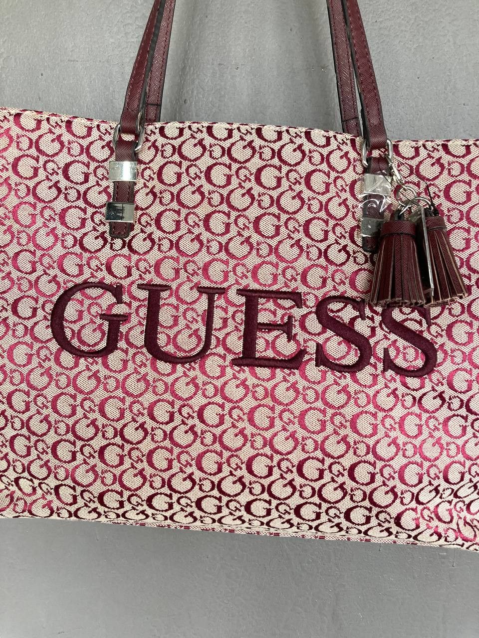 Guess Guess Donohue Wine red Shoulder Bag Size ONE SIZE - 4 Thumbnail