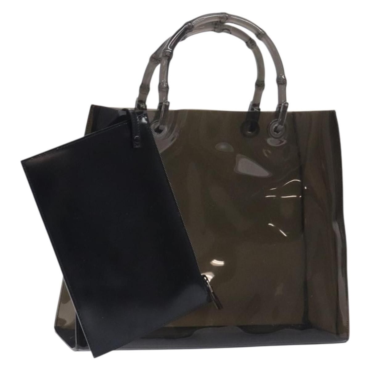 Gucci Gucci Vintage Bamboo Handle Bag Vinyl Size ONE SIZE - 1 Thumbnail