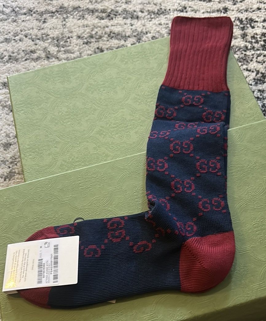 Gucci Gucci GG Signature Socks size M Size ONE SIZE - 2 Thumbnail