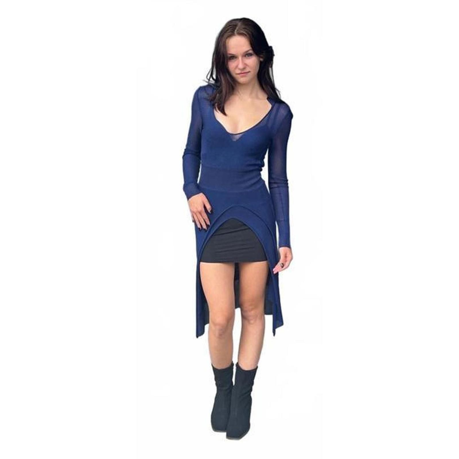 Jacquemus Jacquemus XS Loose Knit Collared Deep V-Neck Dress Size XS / US 0-2 / IT 36-38 - 1 Thumbnail