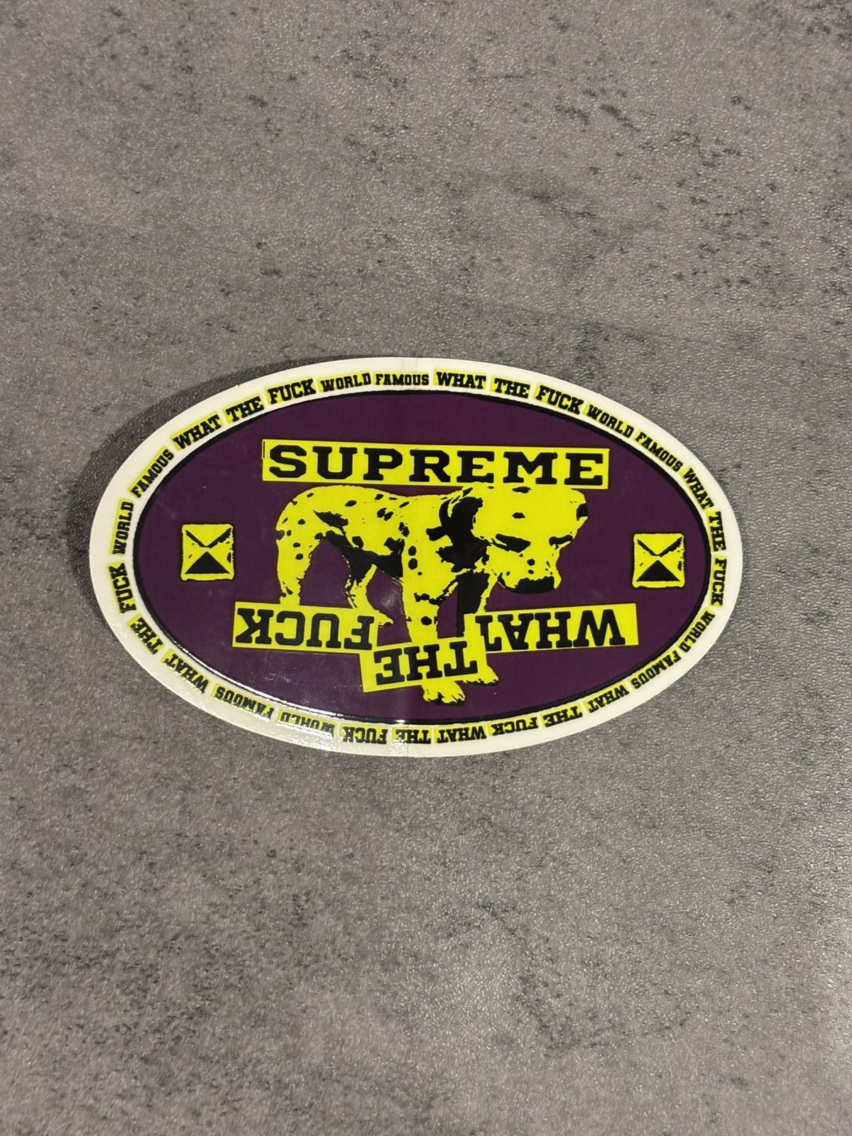 Supreme Supreme Dalmatian World Famous WTF Sticker Size ONE SIZE - 1 Thumbnail
