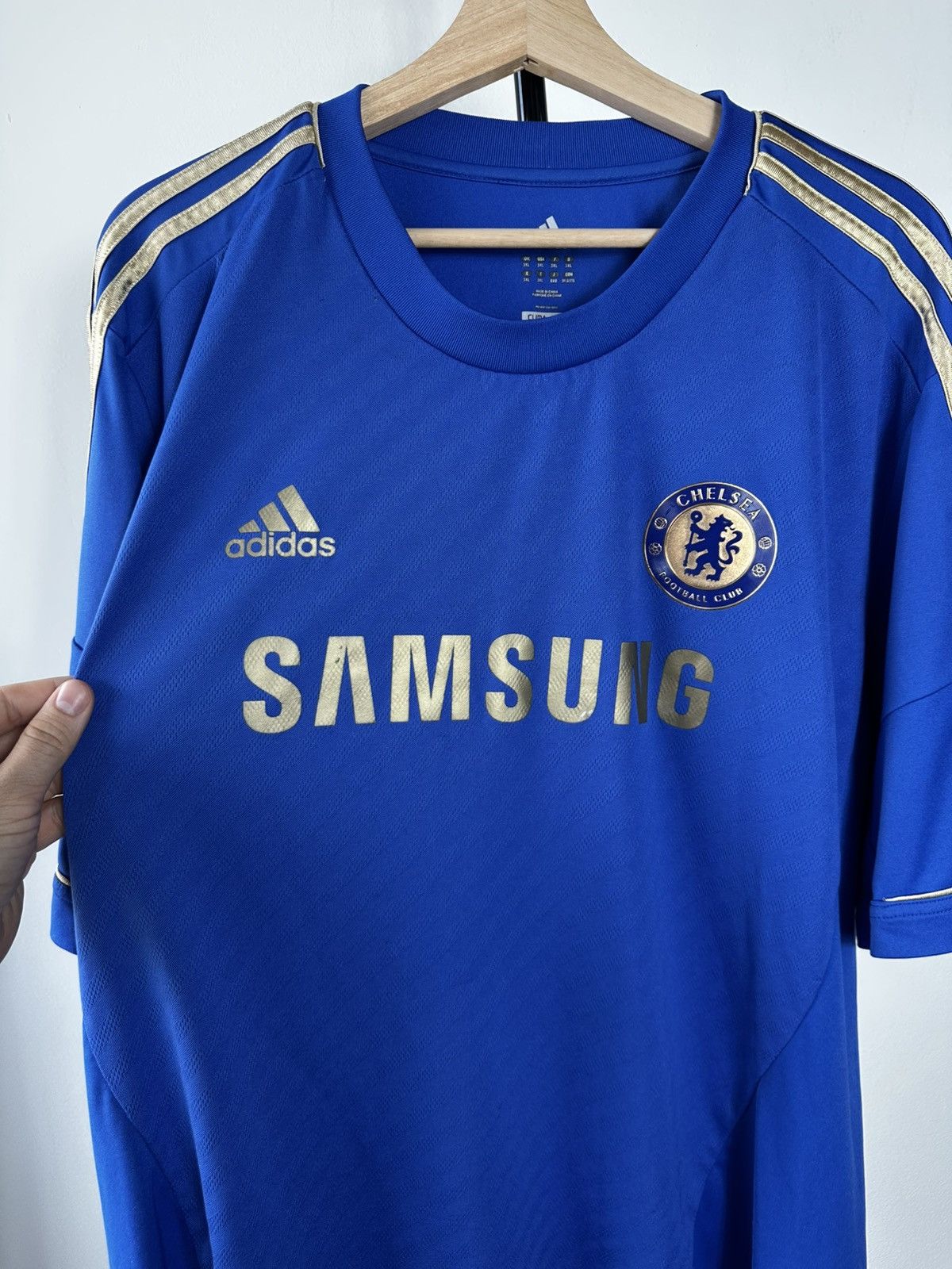 Chelsea Soccer Chelsea FC 2012-13 Home Jersey Adidas Samsung Gold Size 3XL Size US XXL / EU 58 / 5 - 4 Thumbnail