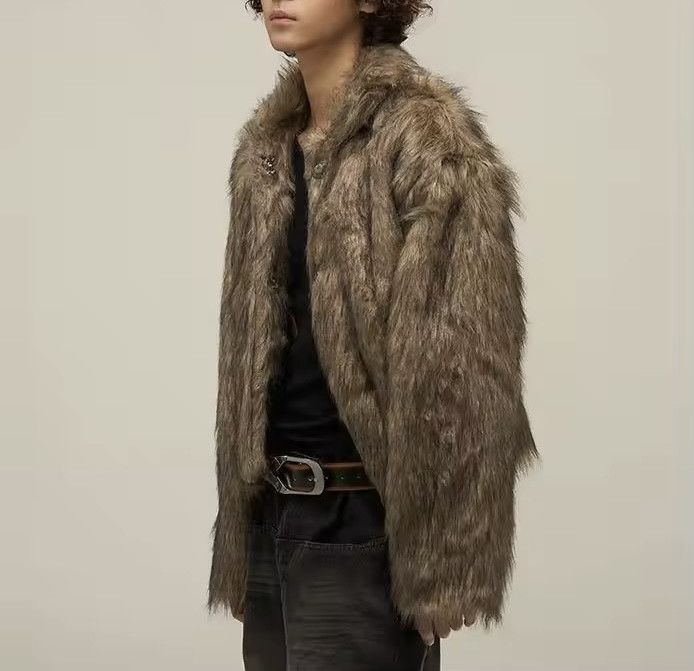 Japanese Brand Fluffy Fur Outerwear Coat Size US XL / EU 56 / 4 - 3 Thumbnail