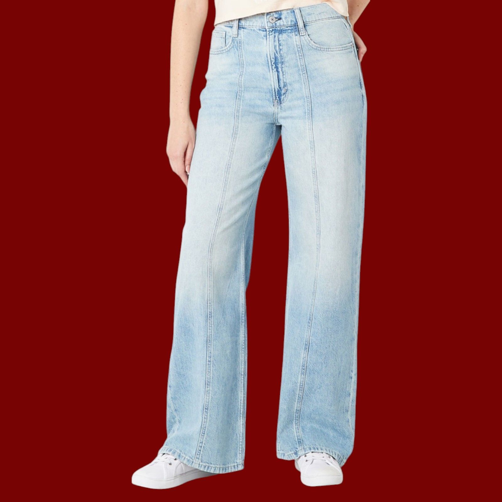 Other Arizona - Juniors Women High-Rise Relaxed Through Hip & Thig Size 30" / US 8 / IT 44 - 1 Thumbnail