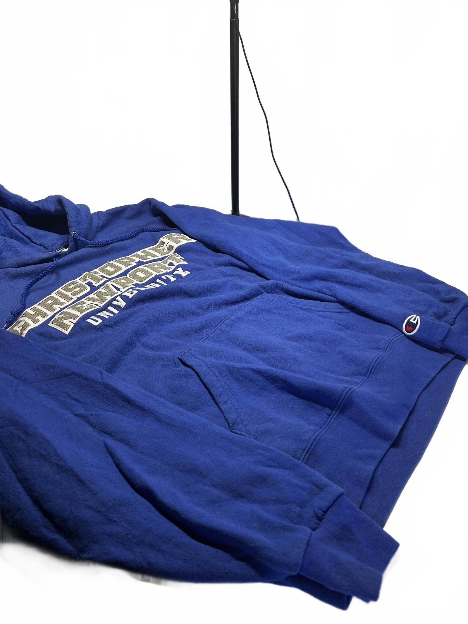 Champion Vintage Champion Christopher Newport Hoodie M Blue Size US M / EU 48-50 / 2 - 4 Thumbnail