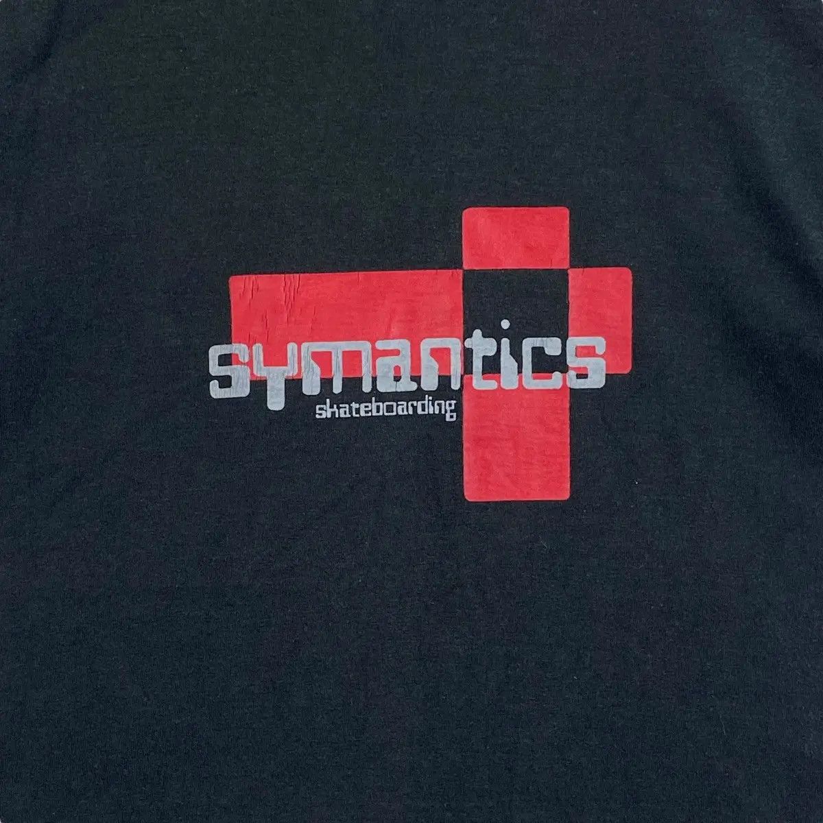 Shorty's Skateboards Vintage 90's SYMANTICS SKATEBOARDING Skatewear Tee Shirt Size US S / EU 44-46 / 1 - 2 Thumbnail
