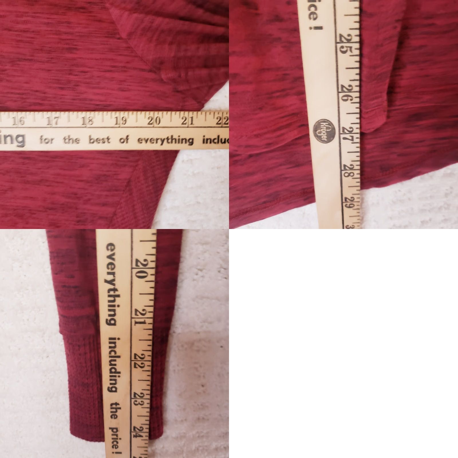 Vintage Kuhl Womens Henley Thermal Top L Red Long Sleeve Pullover Button Knit Floral Pattern Raglan Sleeve Casual Travel Womens L Size L / US 10 / IT 46 - 10 Thumbnail