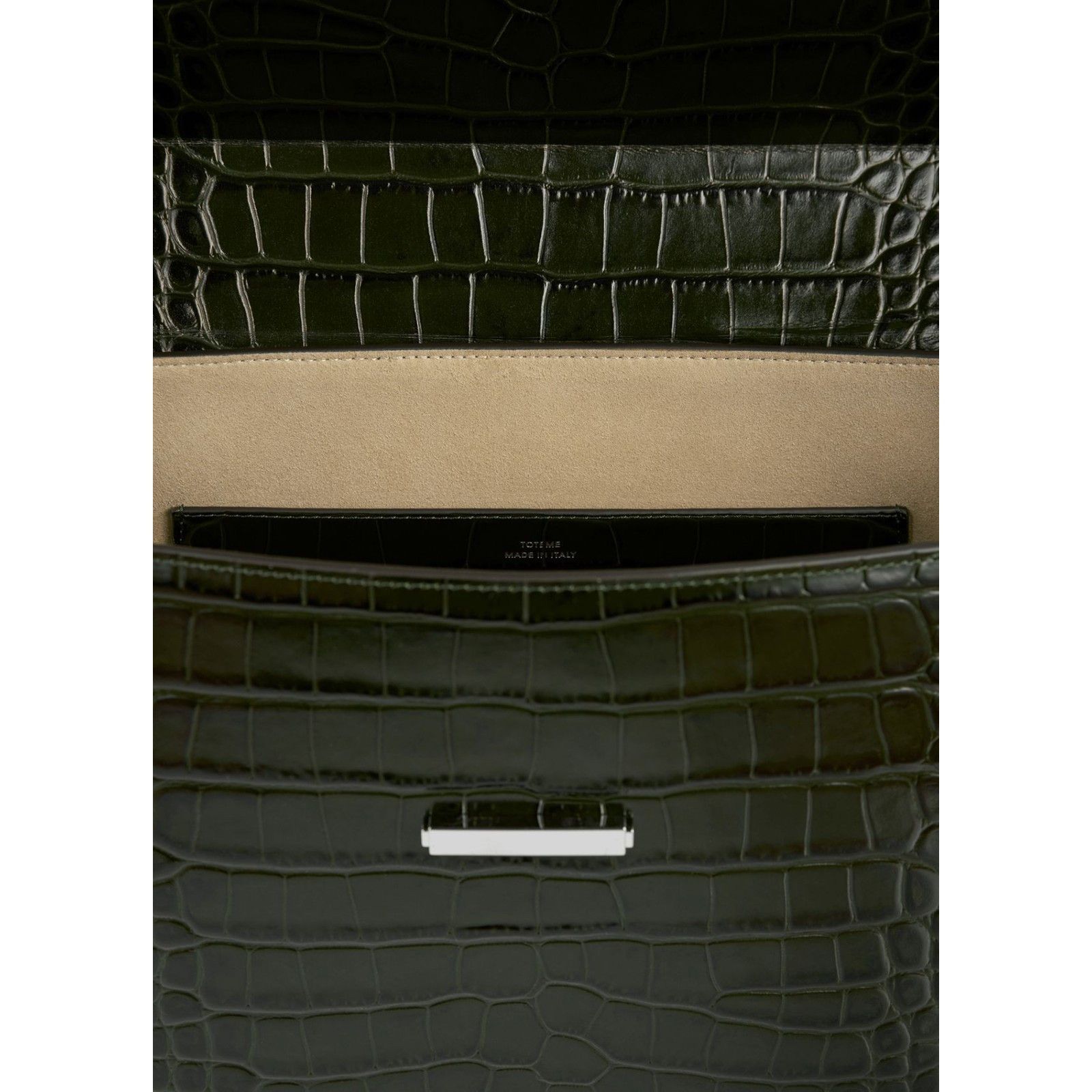 Toteme TOTEME Box Dark Green Top Handle Bag New & Authentic Size ONE SIZE - 4 Thumbnail