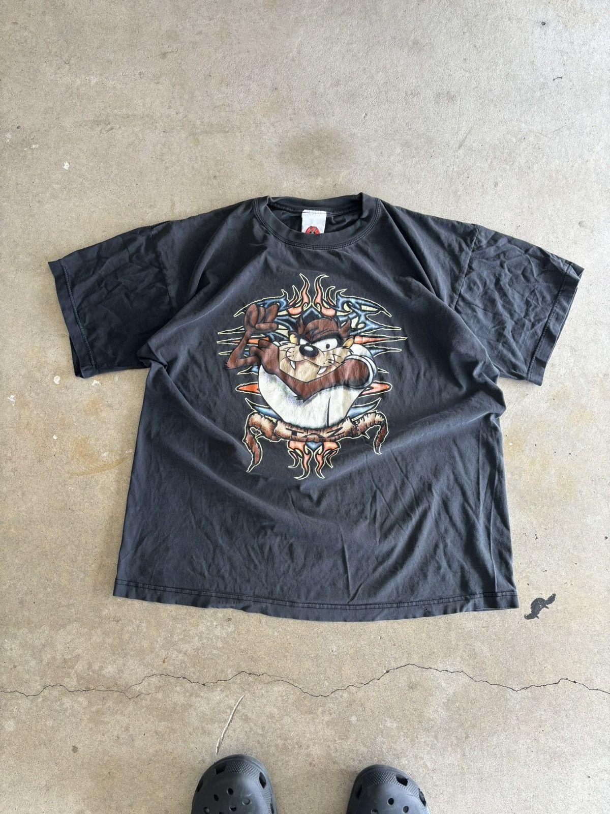 Other Vintage 2000 Taz Looney Tunes Y2K Flame Faded Tee Size US L / EU 52-54 / 3 - 1 Thumbnail