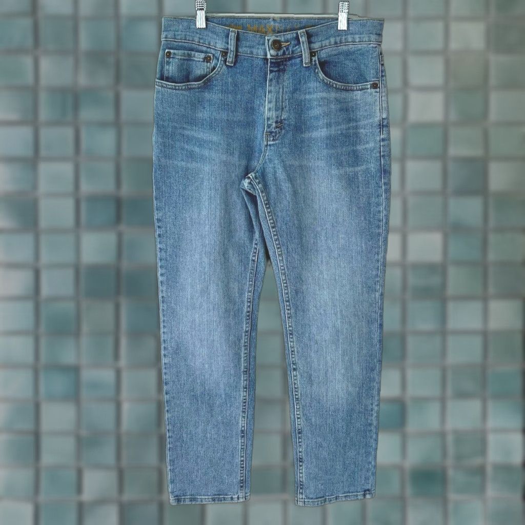 Vintage Urban Pipeline Men's Straight Denim Jeans, Casual Blue, Regular Fit, Size 30x30 Size US 30 / EU 46 - 1 Thumbnail