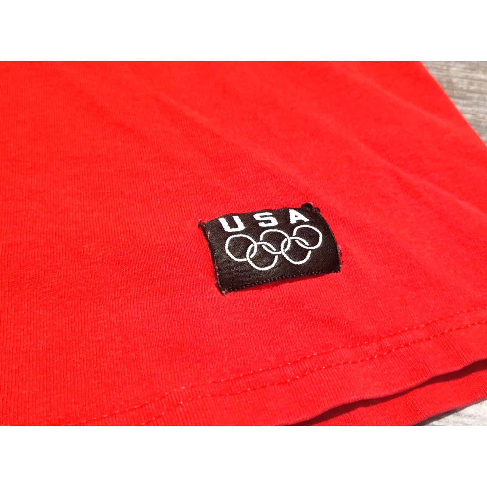 Vintage VINTAGE USA Olympics T-Shirt Men XL 90s Cotton Short Sleeve Red Graphic Tee Size US XL / EU 56 / 4 - 2 Thumbnail