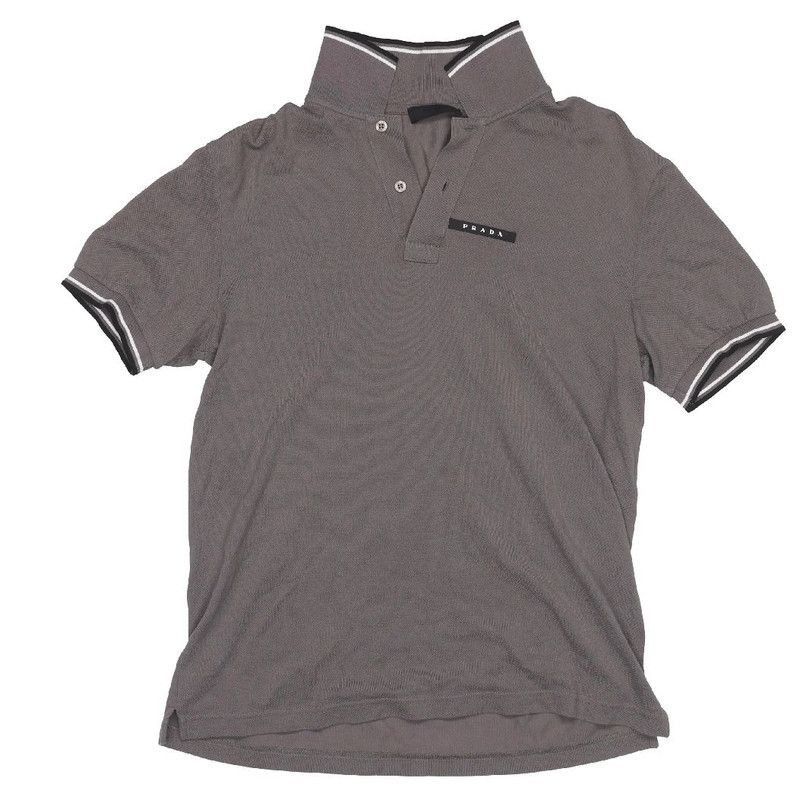 Prada Prada Solid Gray Casual Polo Shirt-2506 Size US M / EU 48-50 / 2 - 8 Thumbnail