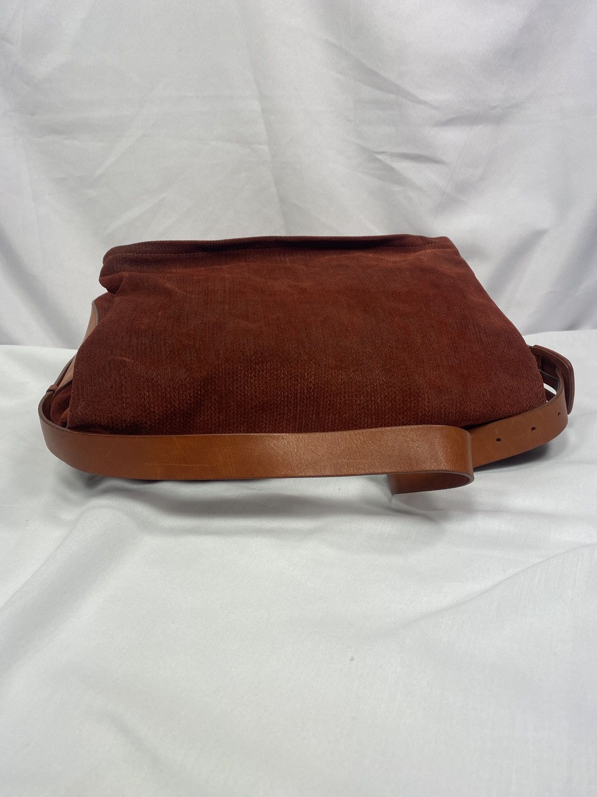 Maison Margiela Maison Martin Margiela Burgundy Cognac Leather Messenger Bag Size ONE SIZE - 4 Thumbnail