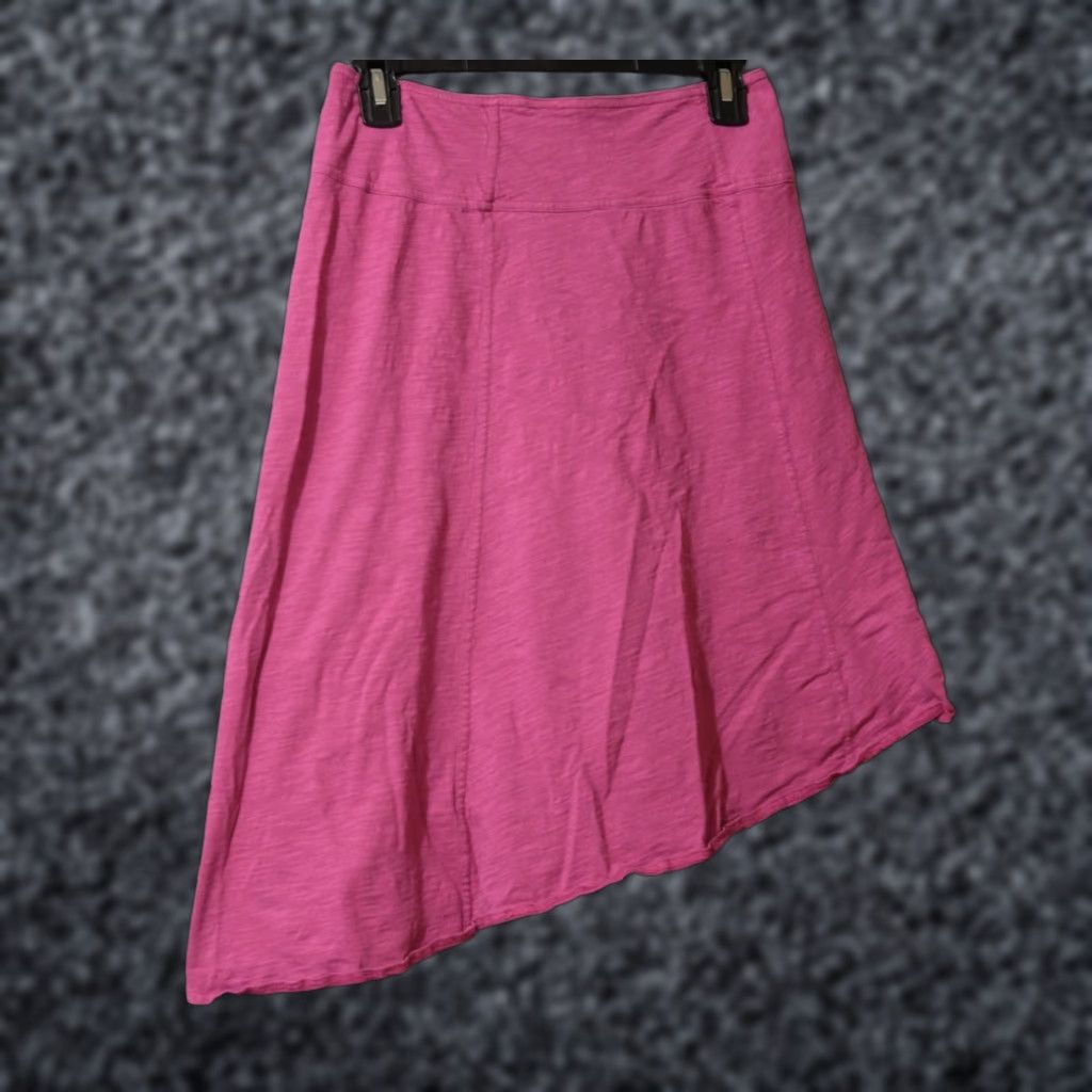 Prana PrAna Skirt Womens S Raspberry 100% Cotton Asymmetric Side A-Line #A13-3 Size 28" / US 6 / IT 42 - 1 Thumbnail