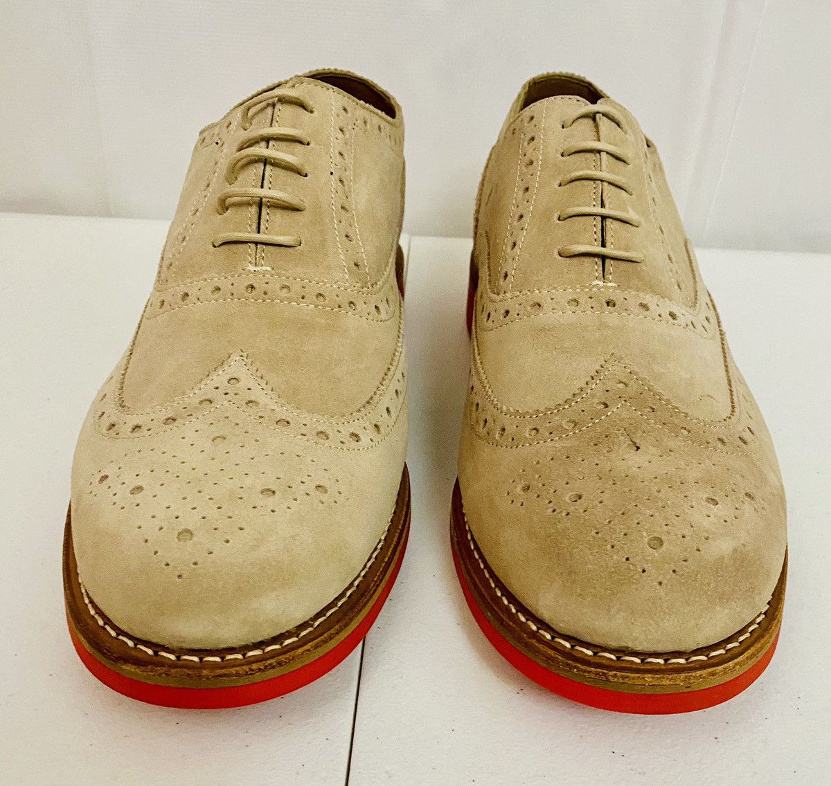 Grenson GRENSON Stanley Brown Suede Leather Firewalk Brogue 11.5 New Size US 11.5 / EU 44-45 - 3 Thumbnail